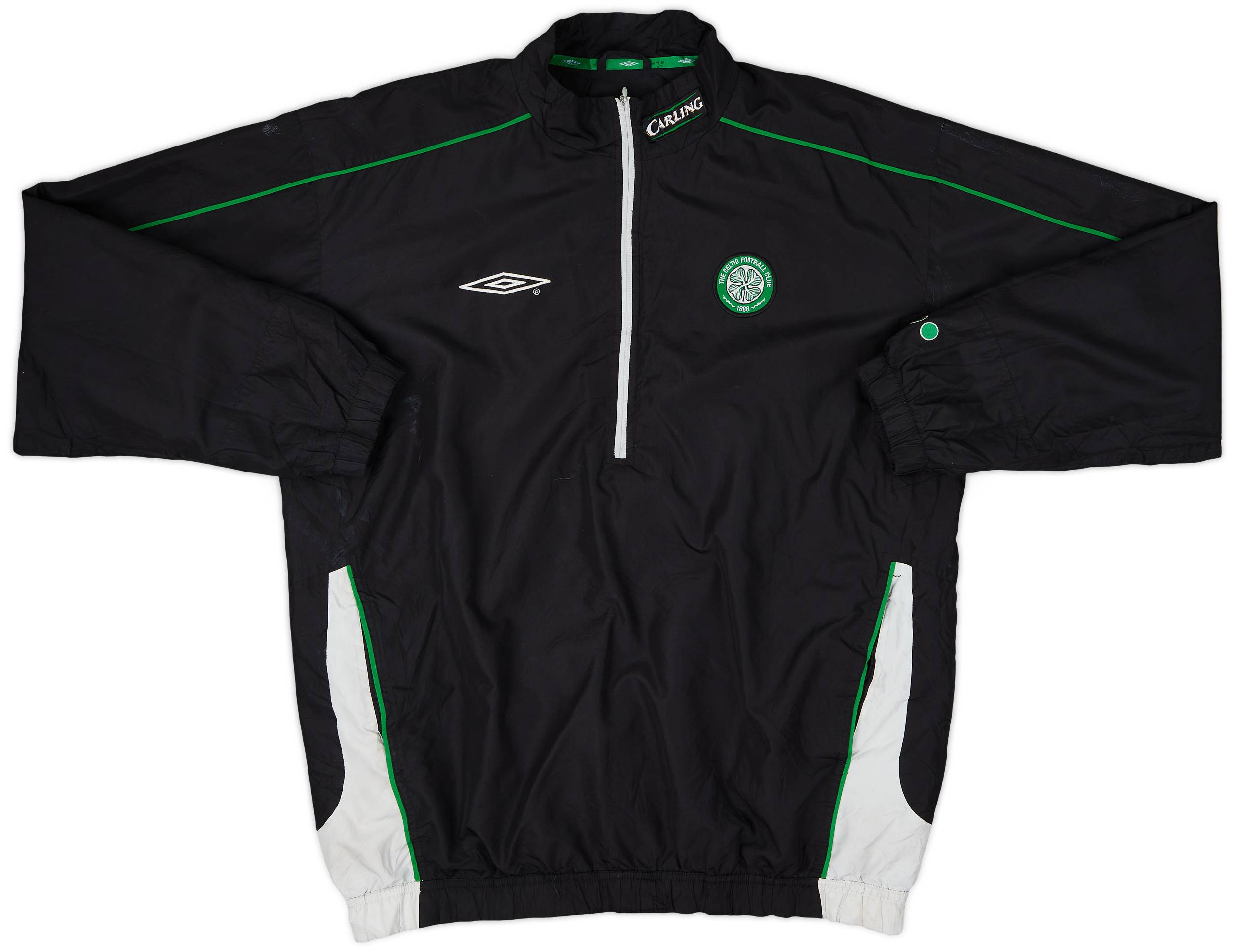 ウェア Y2K vintage 04-05 The Celtic FC UMBRO XL 2004-05 Celtic Umbro 1/4 Zip Training Top - 5/10 - (L)