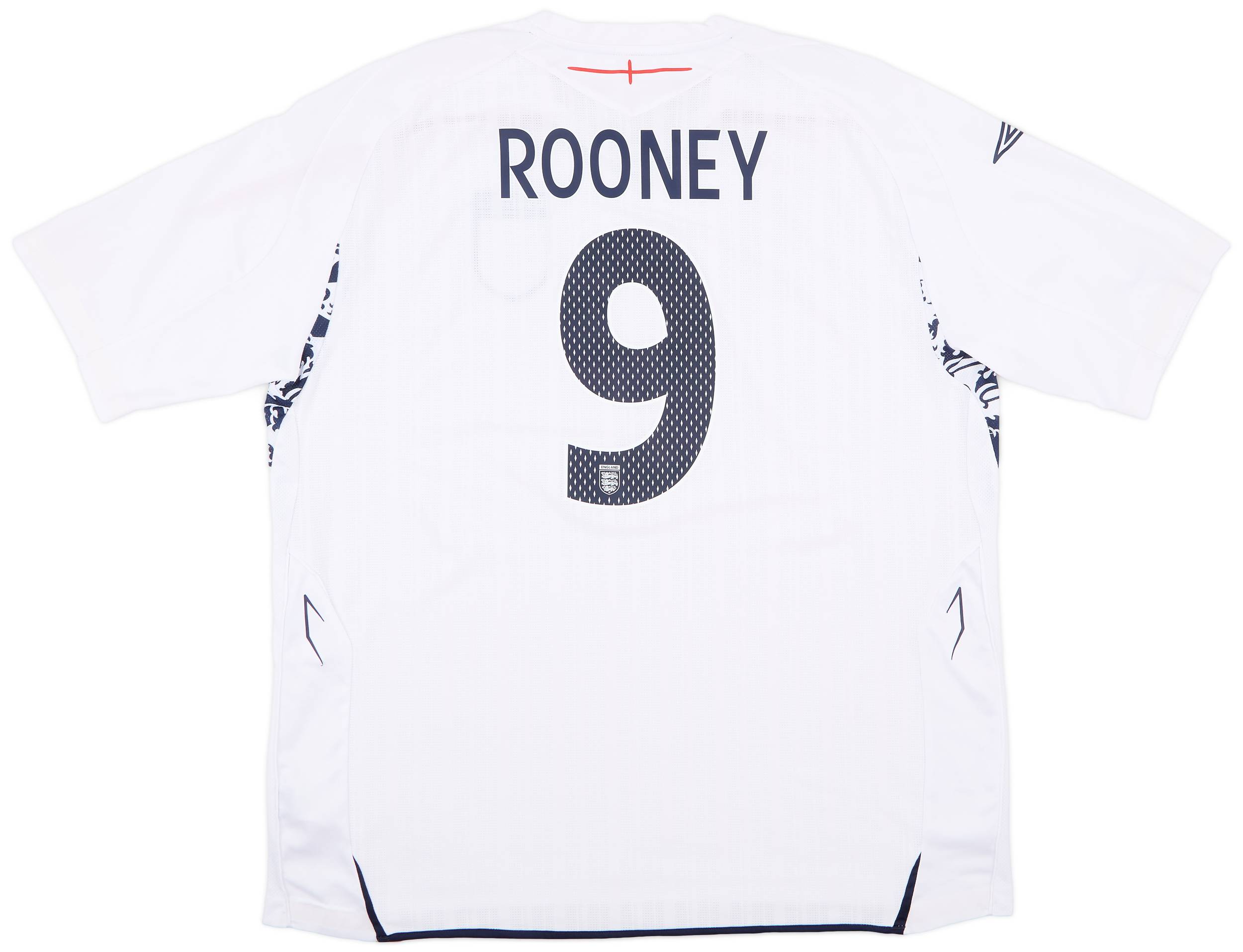 2007-09 England Home Shirt Rooney #9 - 7/10 - (3XL)