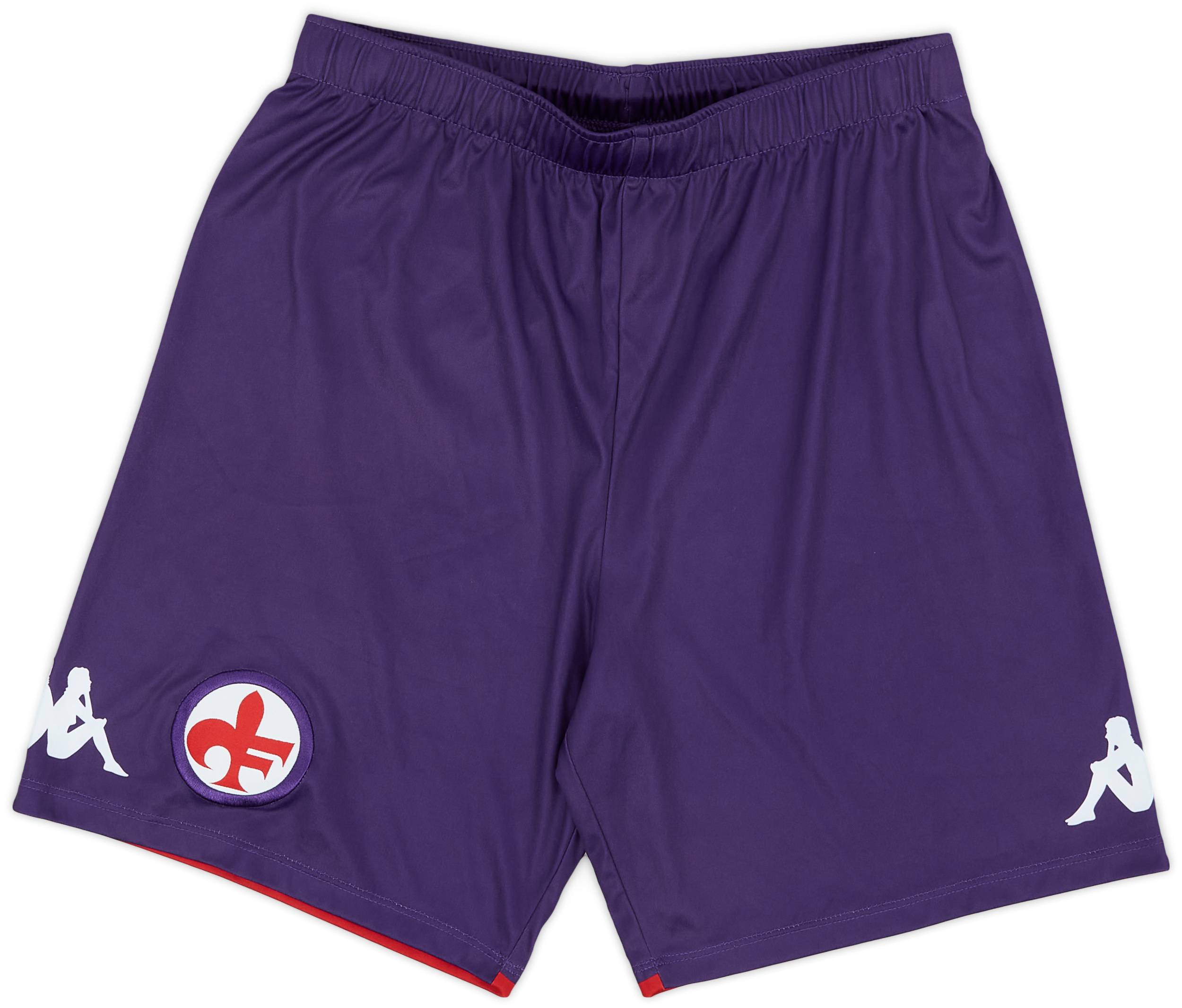2021-22 Fiorentina Home Shorts - 9/10 - (L.Boys)