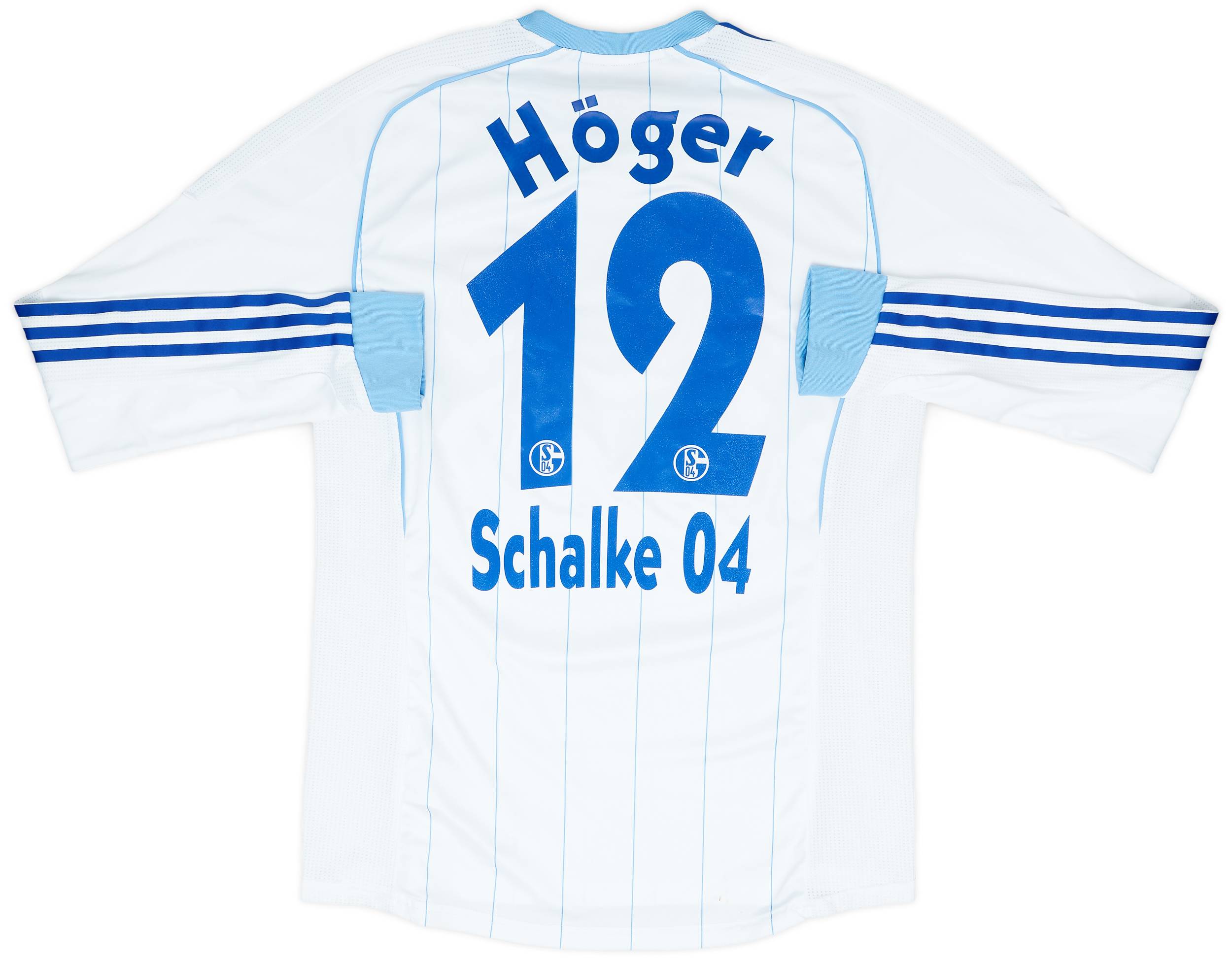 2011-12 Schalke Player Issue Away L/S Shirt Hoger #12 - 8/10 - (L)
