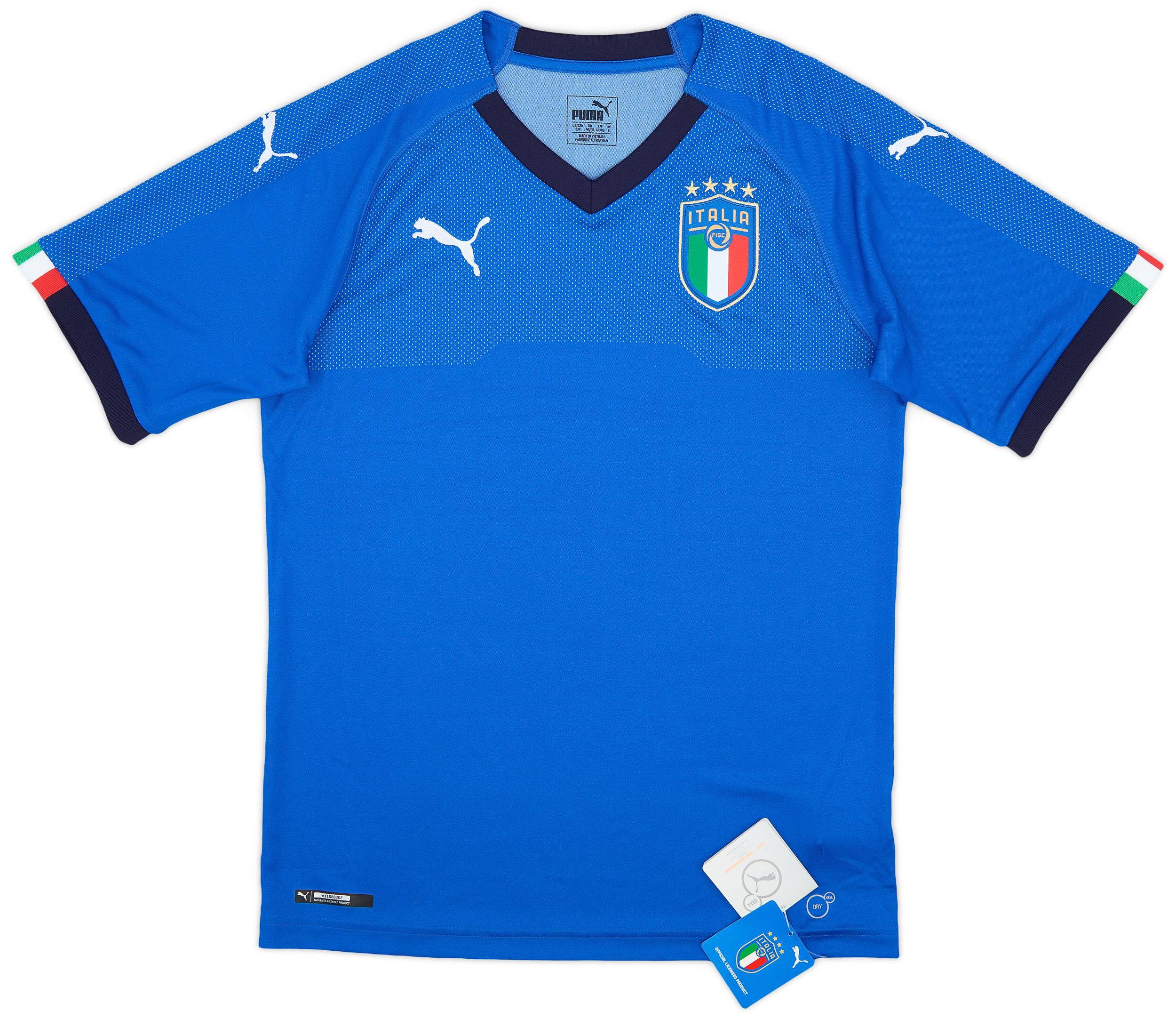 2018-19 Italy Home Shirt (S)