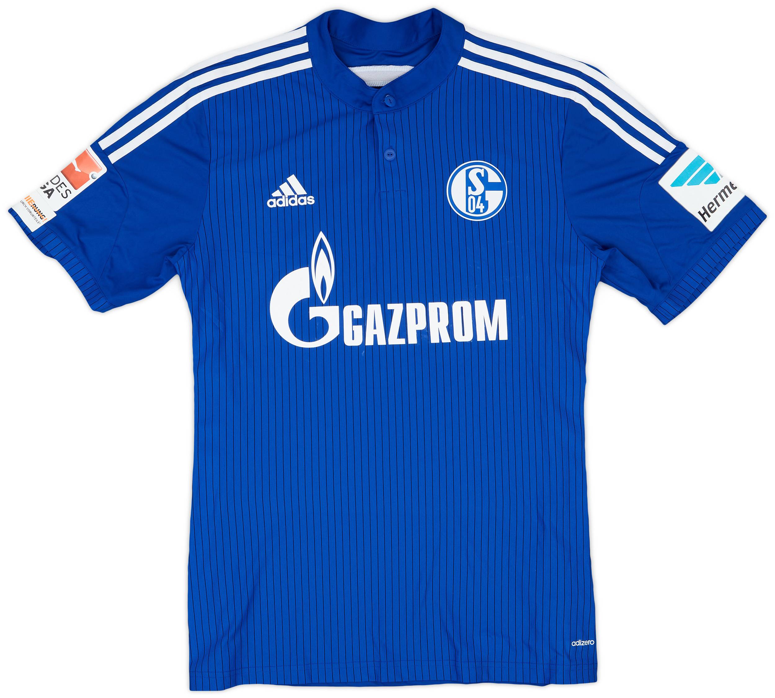 2014-15 Schalke Match Issue Home Shirt Klingenburg #30