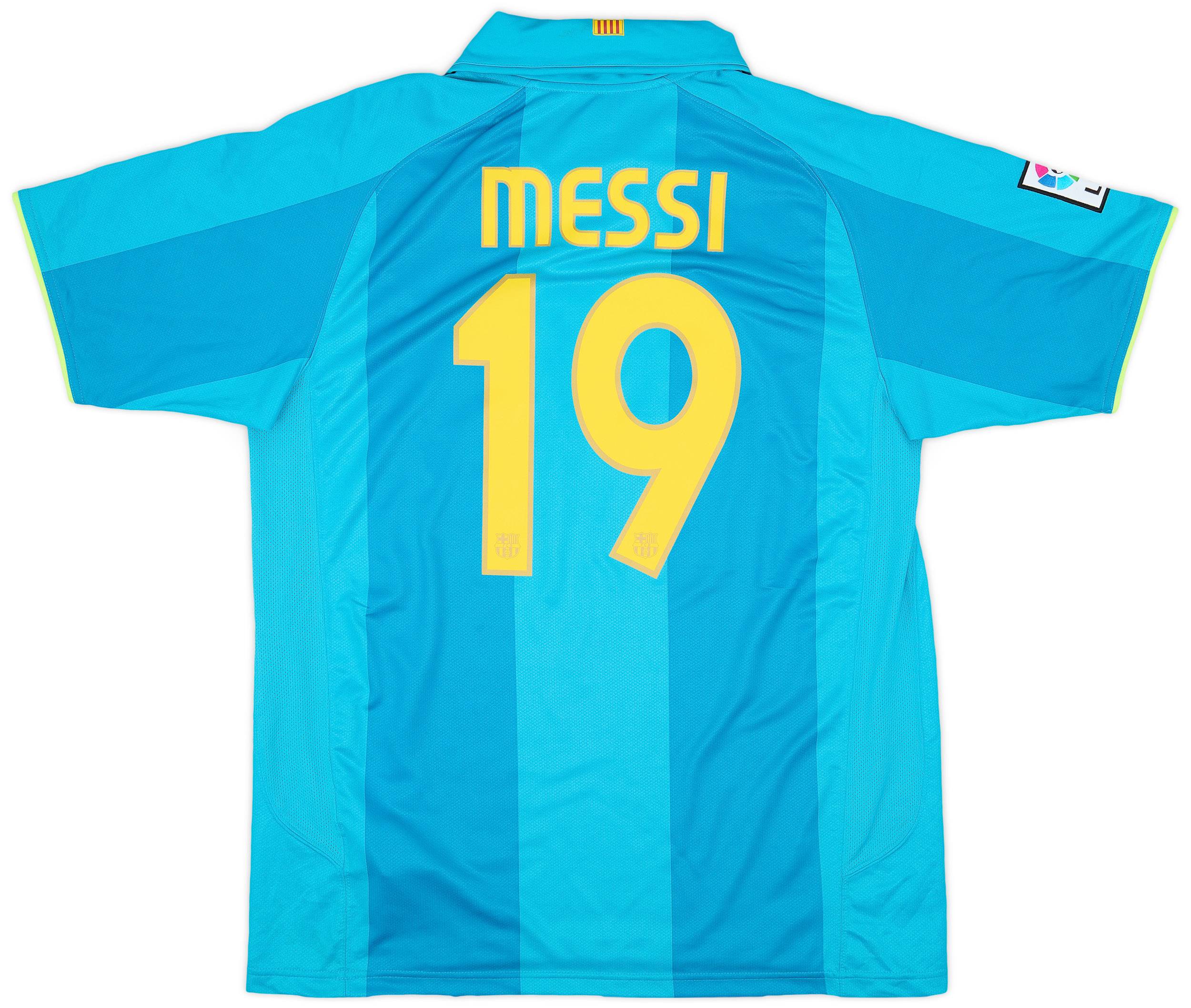 2007-09 Barcelona Away Shirt Messi #19 - 8/10 - (L)