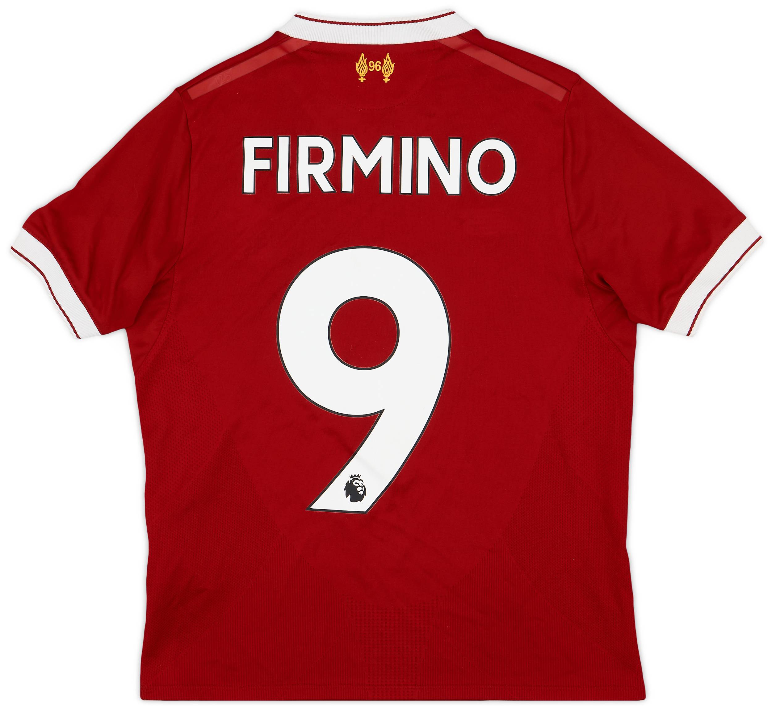 2017-18 Liverpool 125 Years Home Shirt Firmino #9 - 8/10 - (M.Boys)