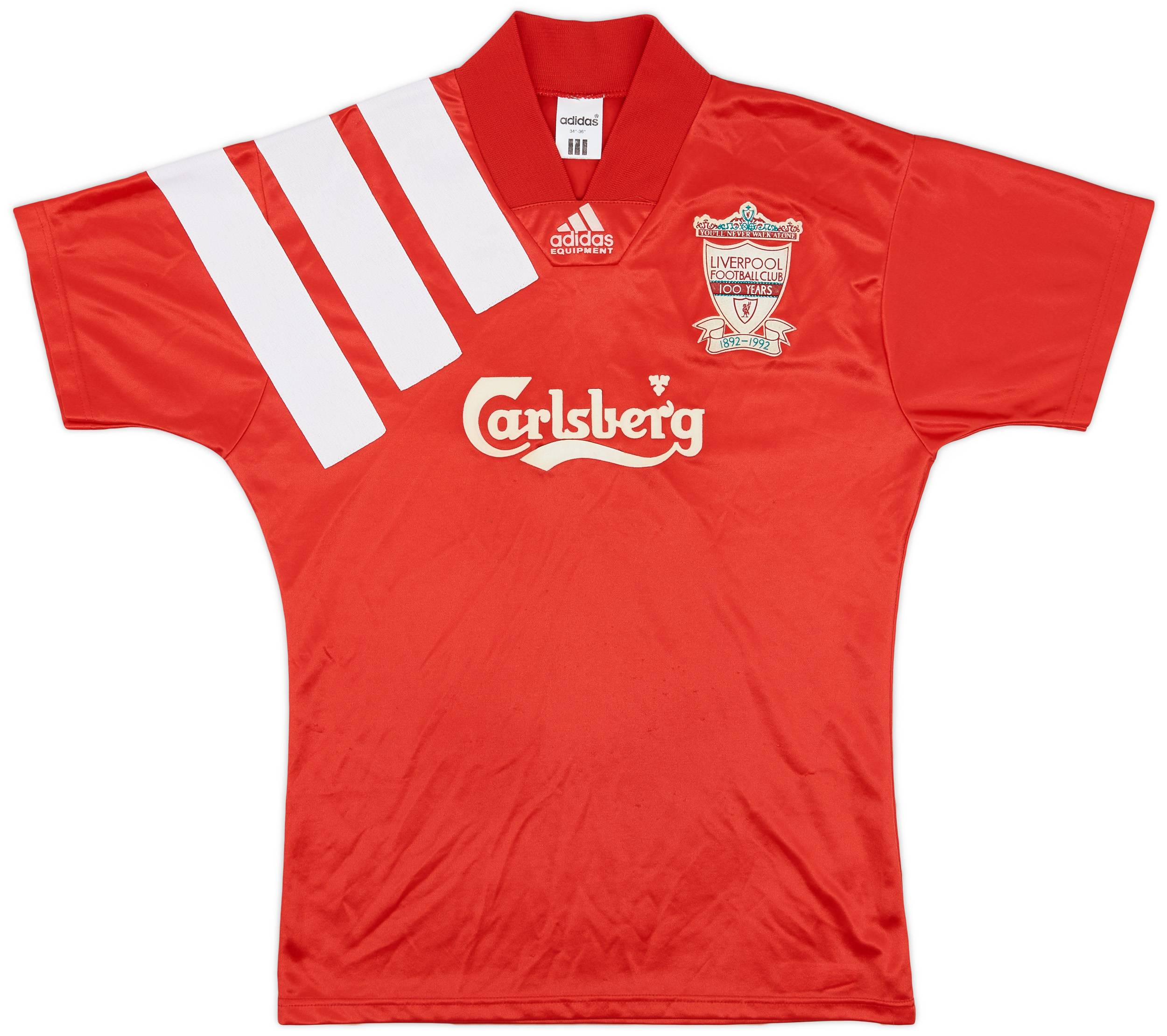 1992-93 Liverpool Centenary Home Shirt - 8/10 - (S)