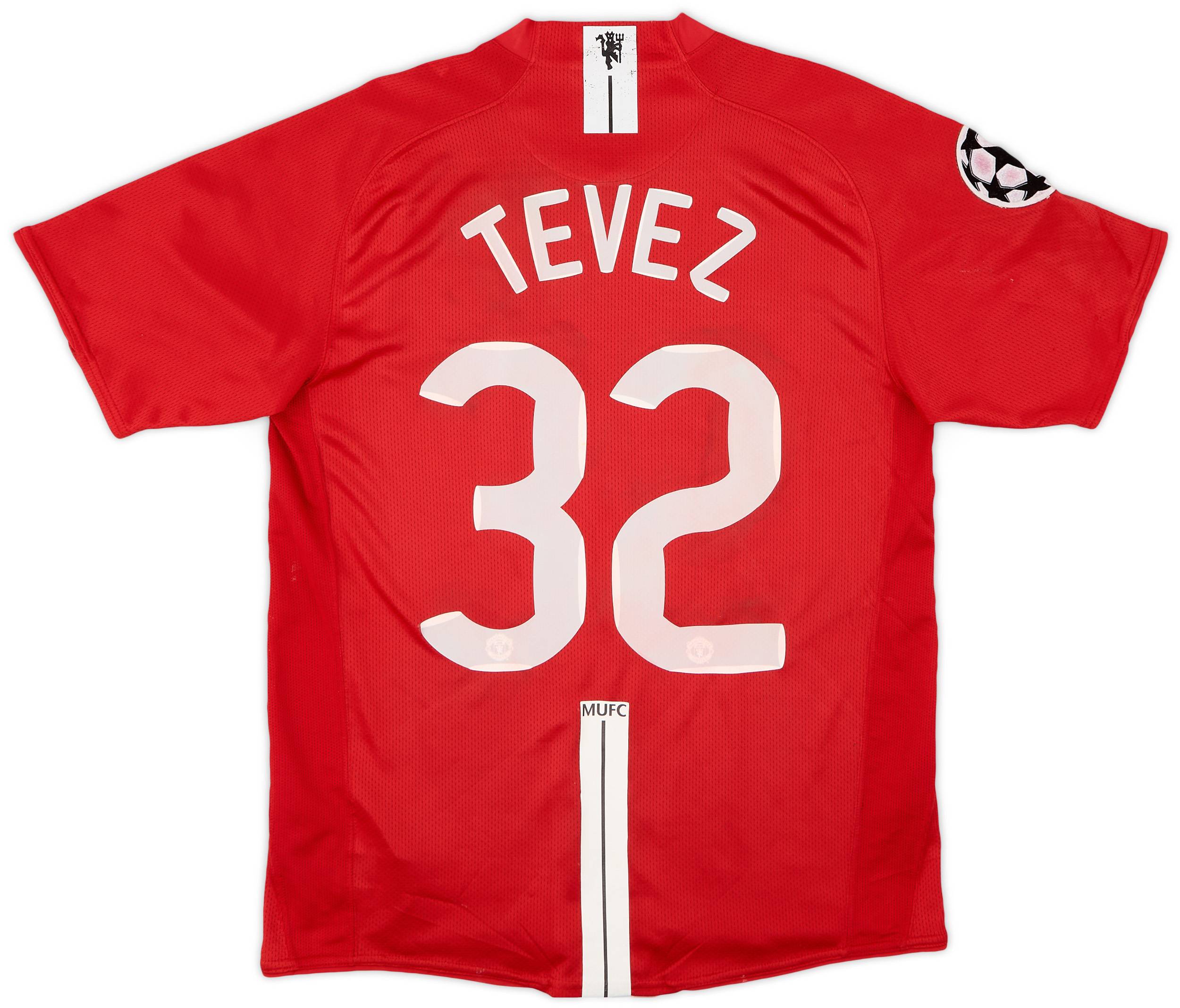 2007-09 Manchester United Home Shirt Tevez #32 - 5/10 - (M)