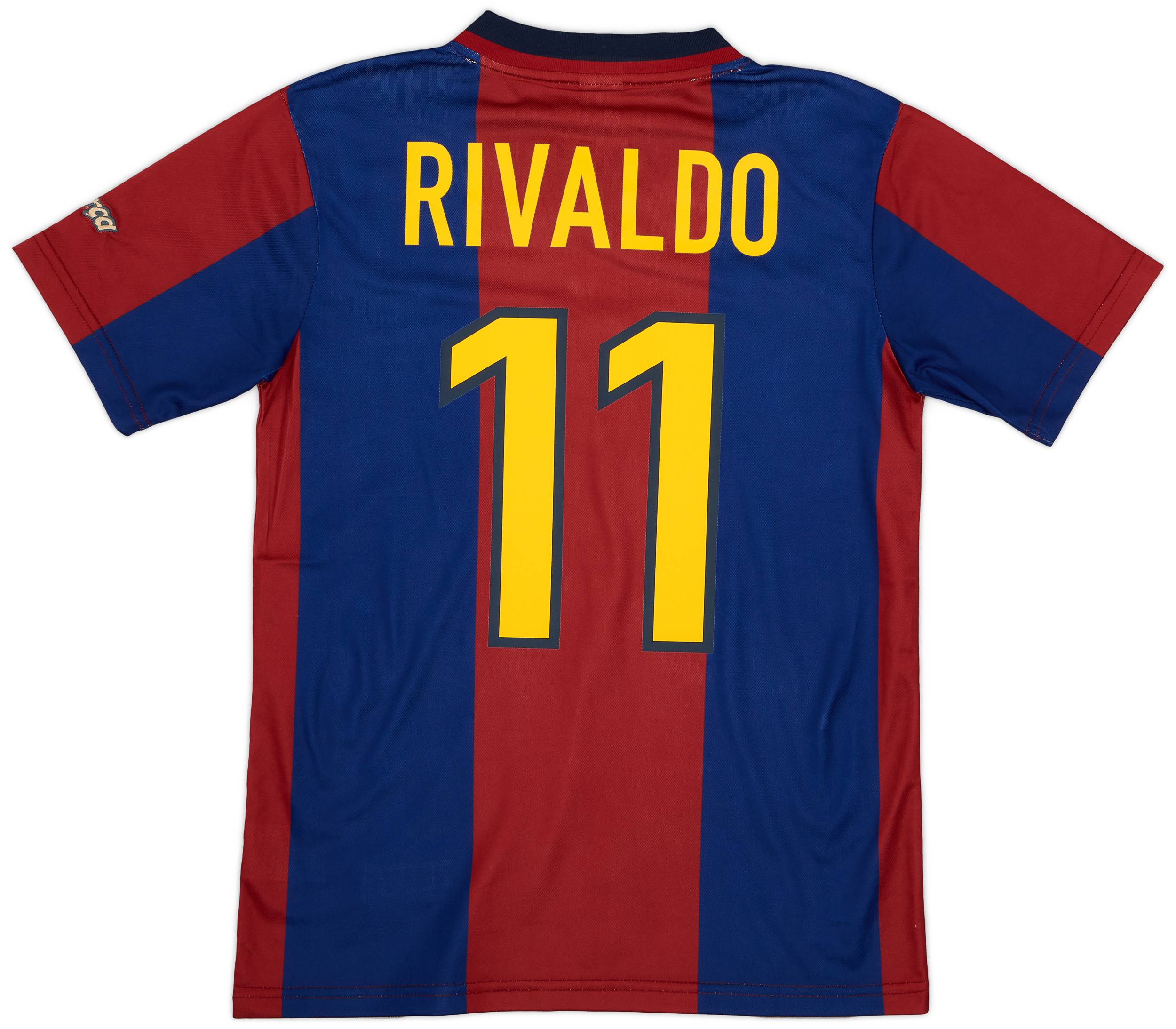 1998-00 Barcelona Basic Home Shirt Rivaldo #11 - 5/10 - (S)