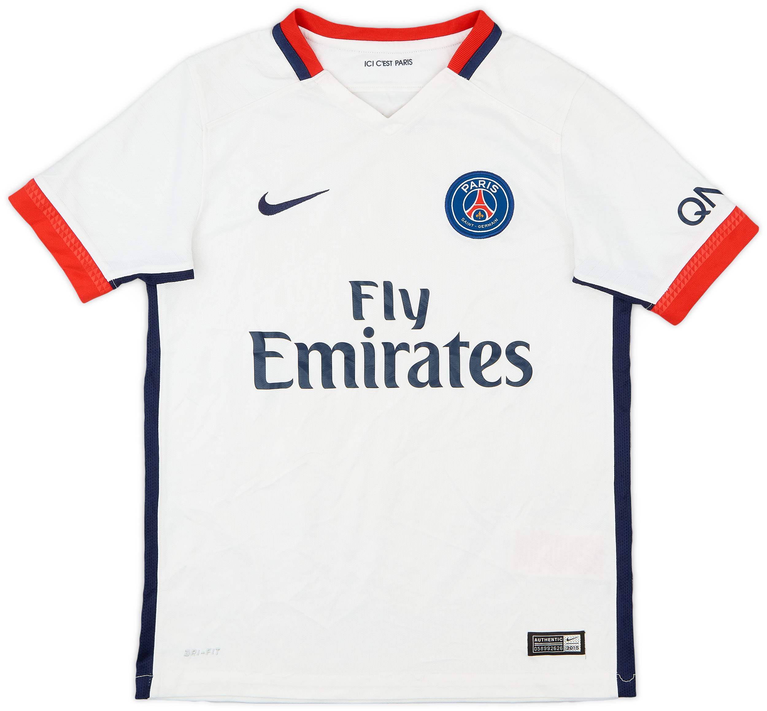 2015-16 Paris Saint-Germain Away Shirt - 7/10 - (M.Boys)
