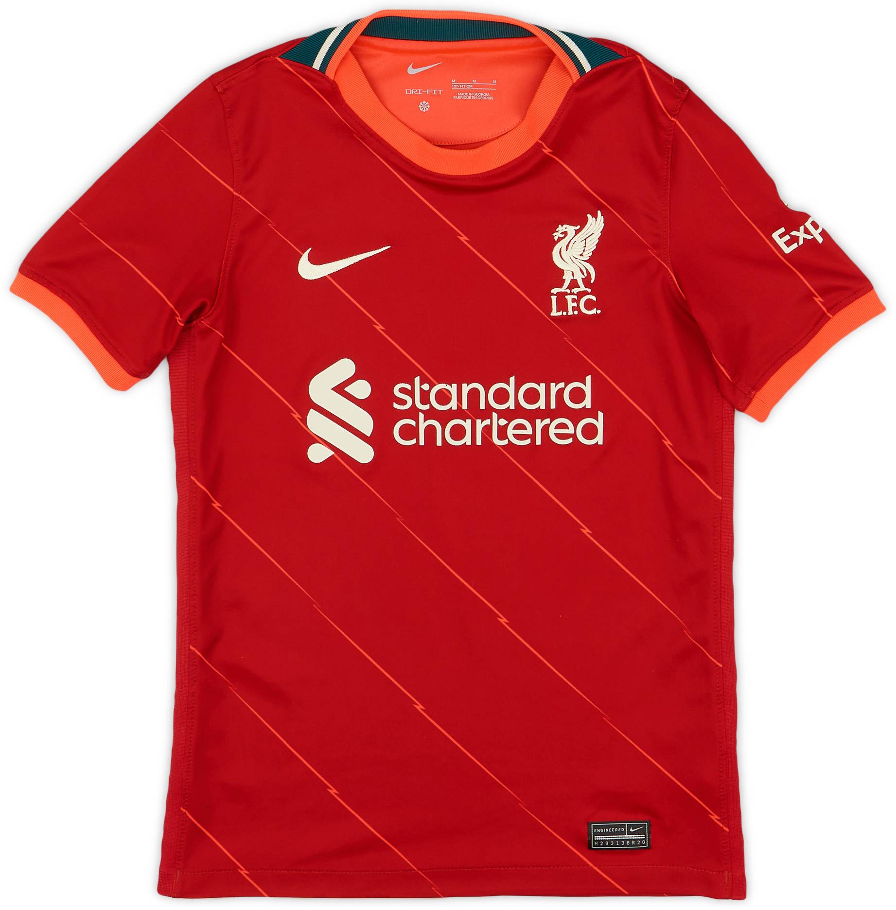 2021-22 Liverpool Home Shirt - 9/10 - (M.Boys)