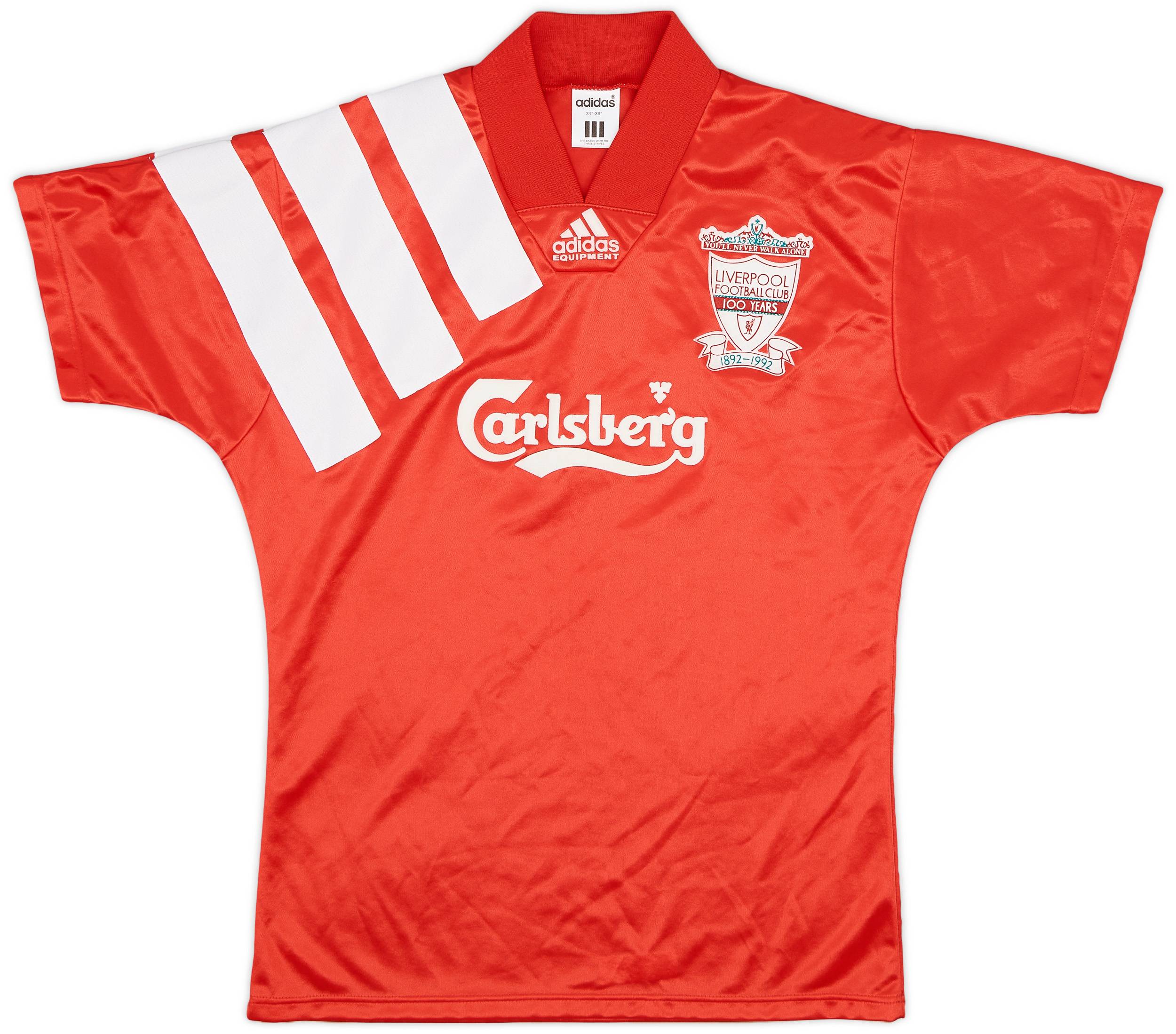 1992-93 Liverpool Centenary Home Shirt - 9/10 - (S)