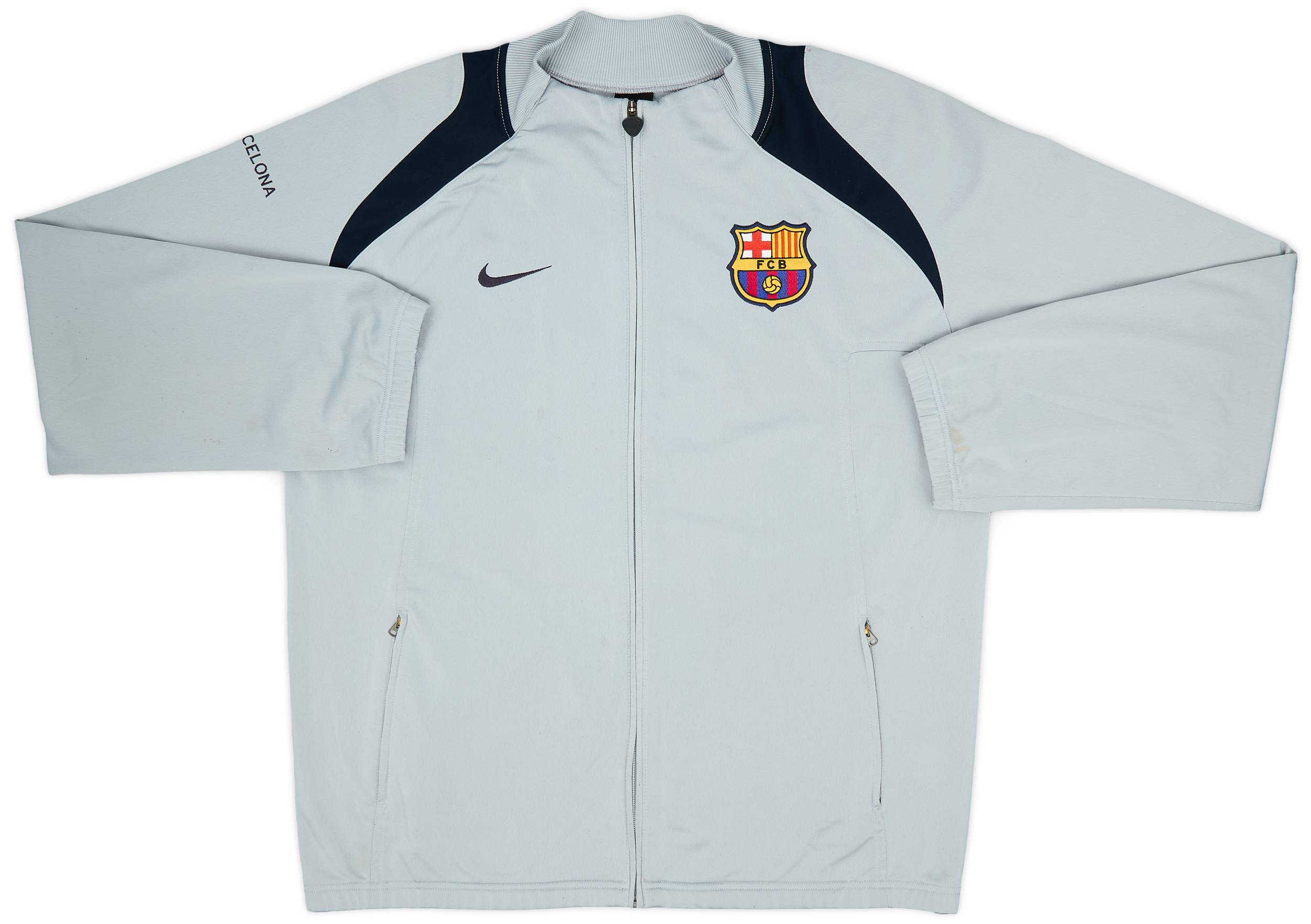 2005-06 Barcelona Nike Track Jacket - 8/10 - (XL.Boys)