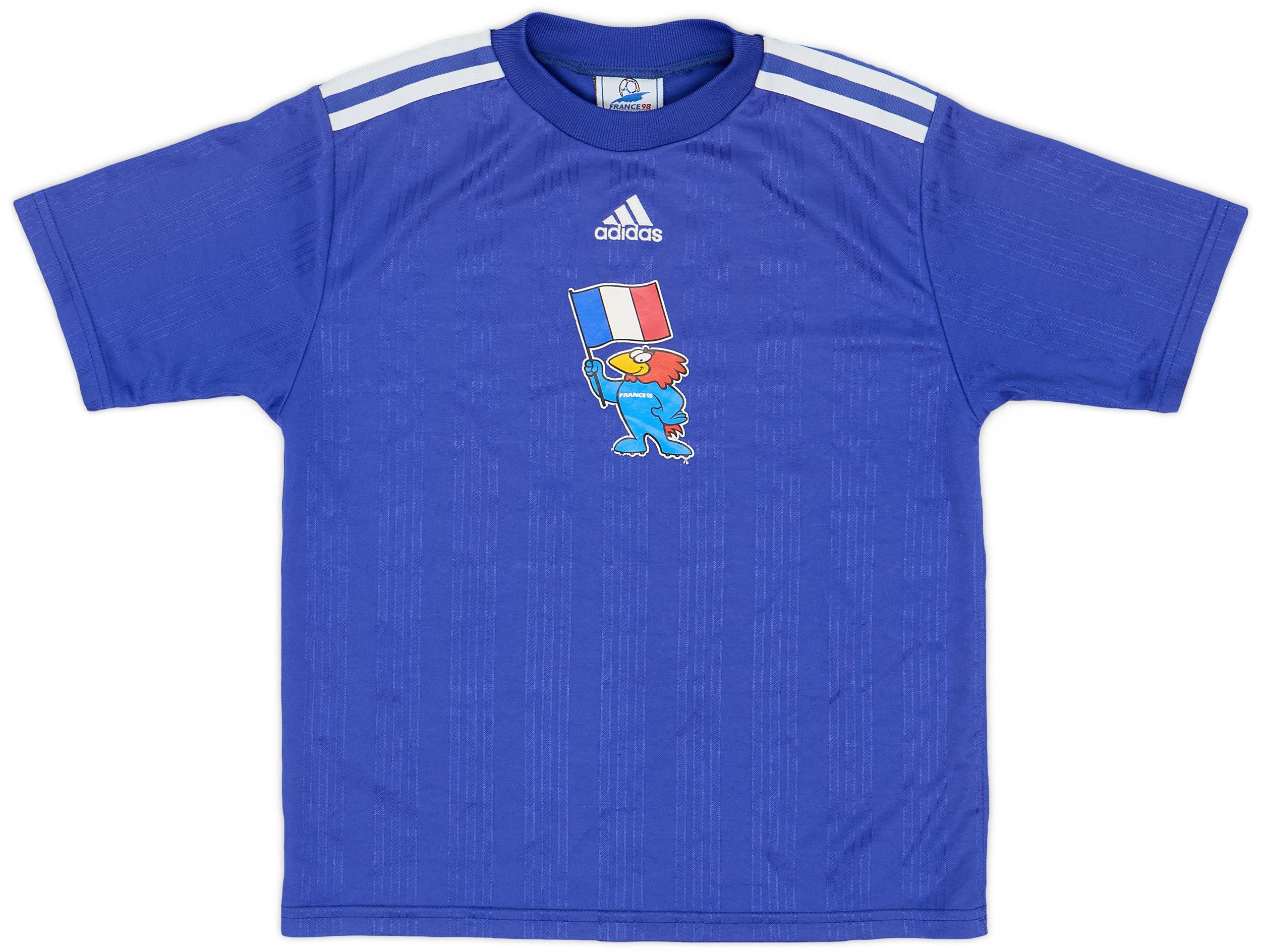 1998 France adidas World Cup Training Shirt - 8/10 - (M.Boys)