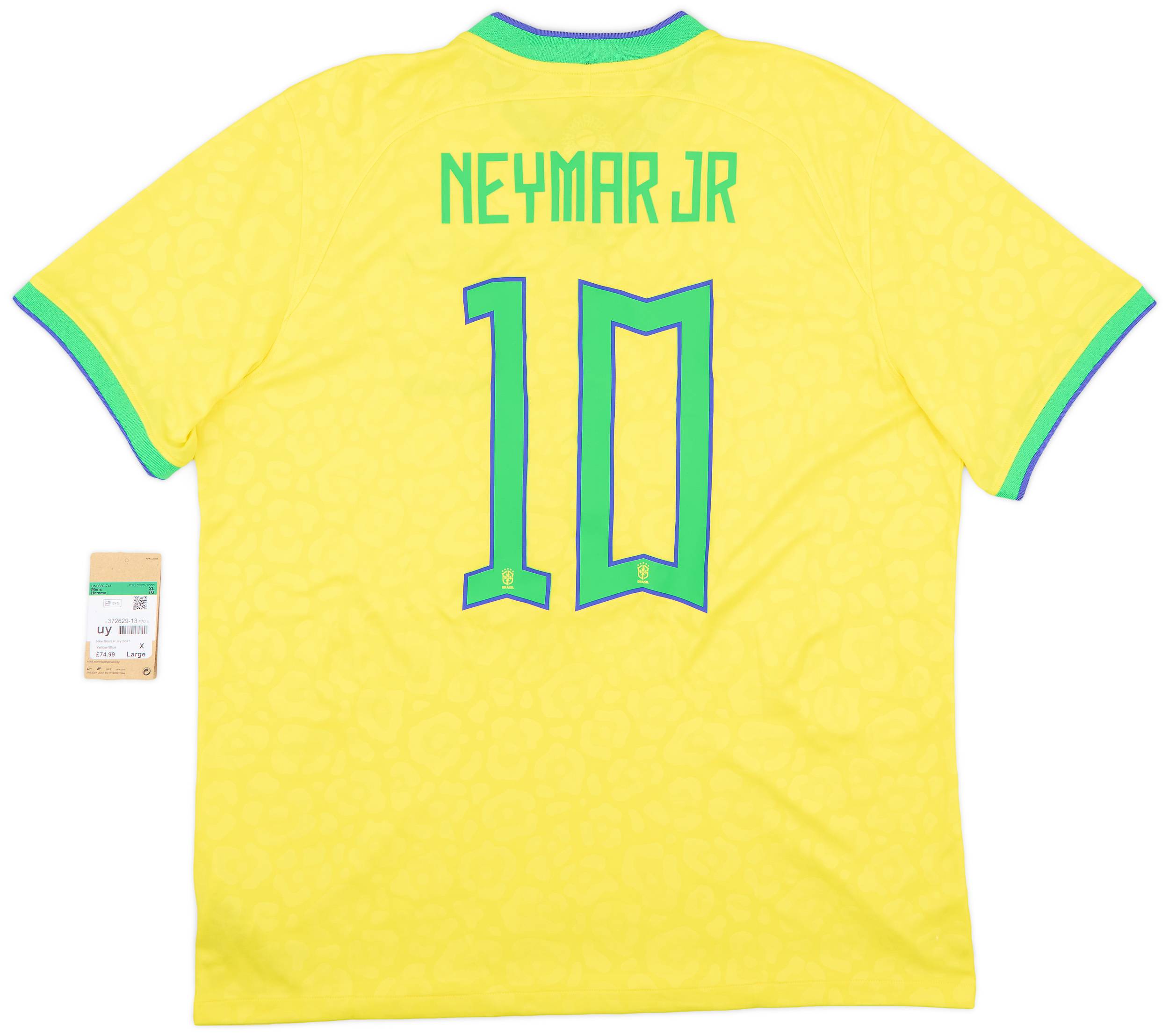 2022-23 Brazil Home Shirt Neymar #10 (XL)
