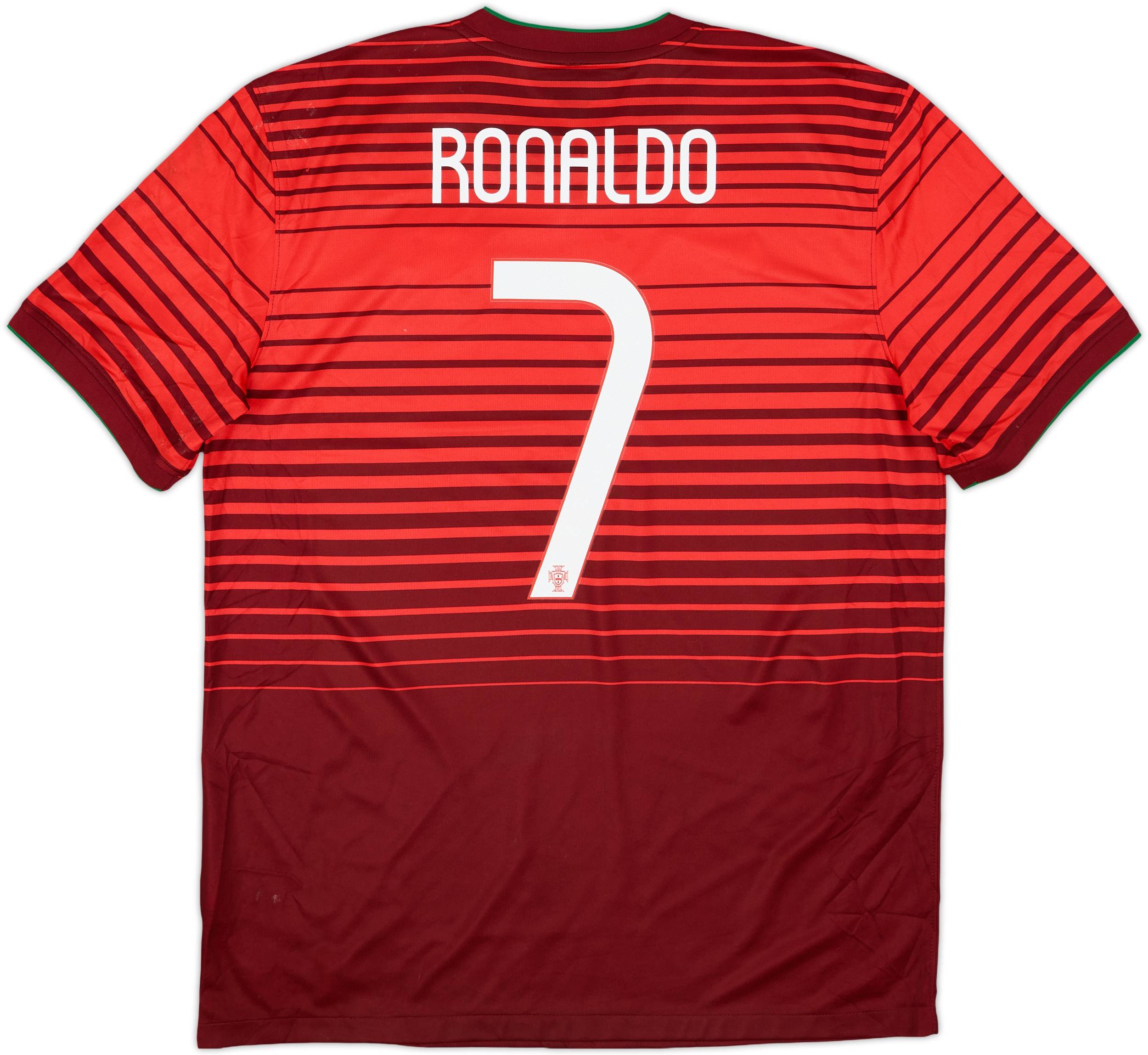 2014-15 Portugal Home Shirt Ronaldo #7 (L)