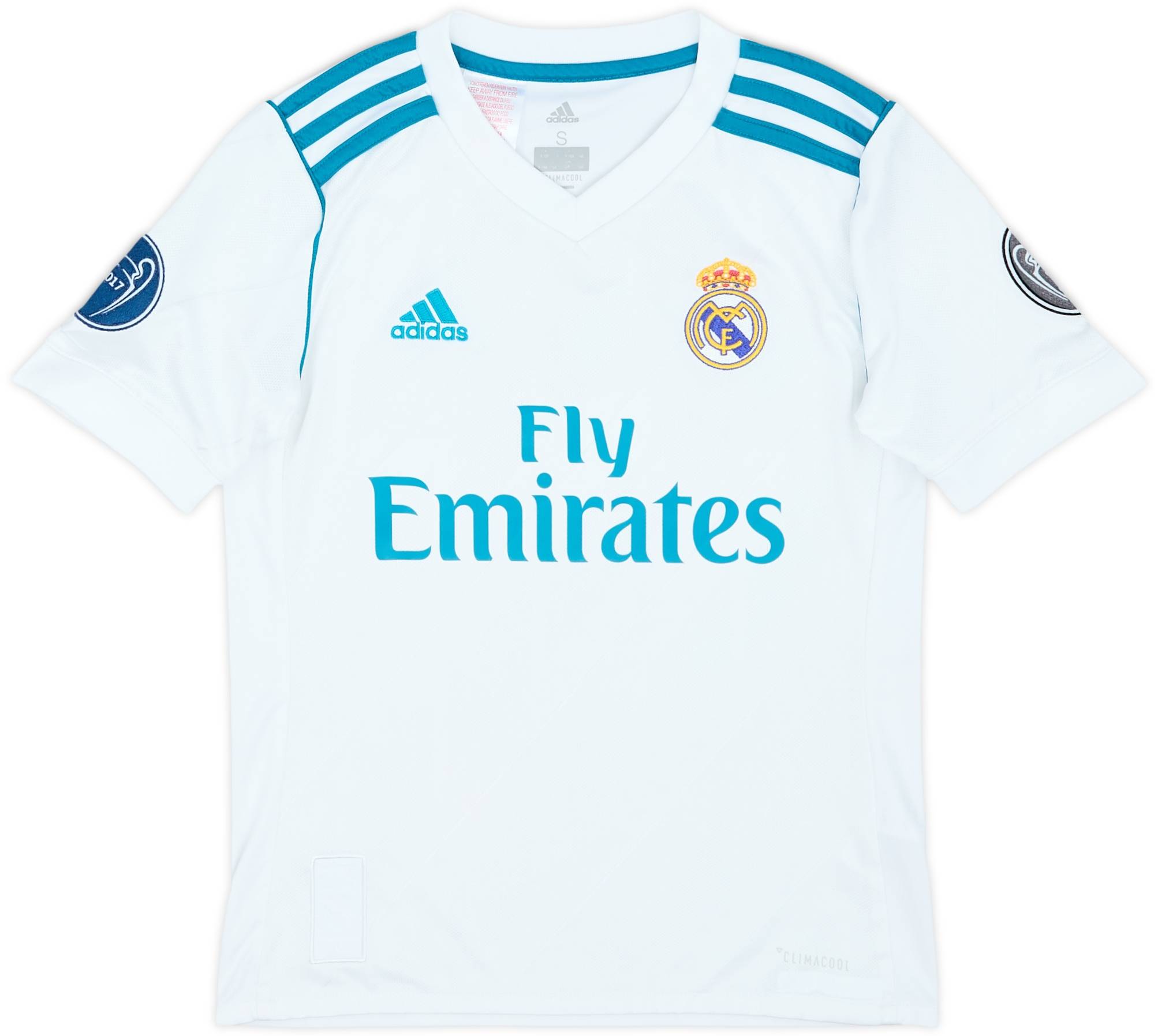 2017-18 Real Madrid Home Shirt - 8/10 - (S.Boys)