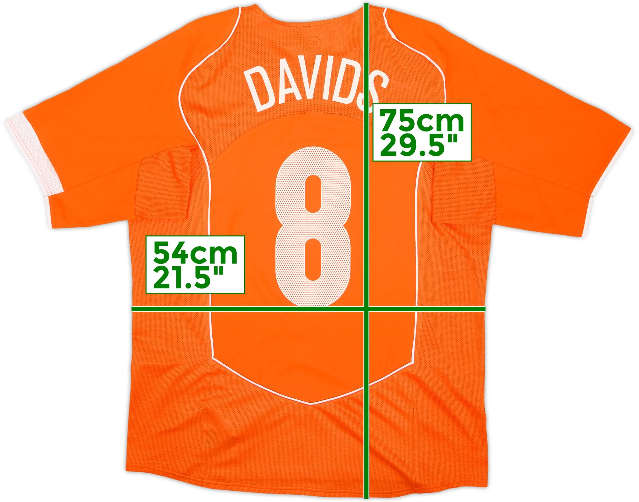 Nike オランダ代表 ユニフォーム DAVIDS 8 2004-06 Netherlands Home Shirt Davids #8 - 6/10 - (L)