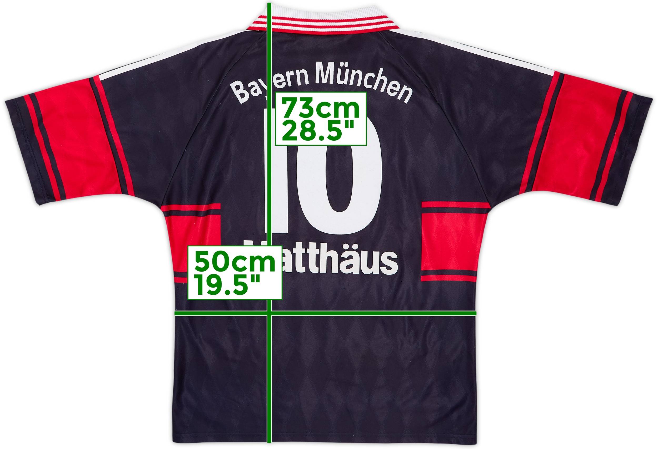 1997-99 Bayern Munich Home Shirt Matthaus #10 - 8/10 - (M)