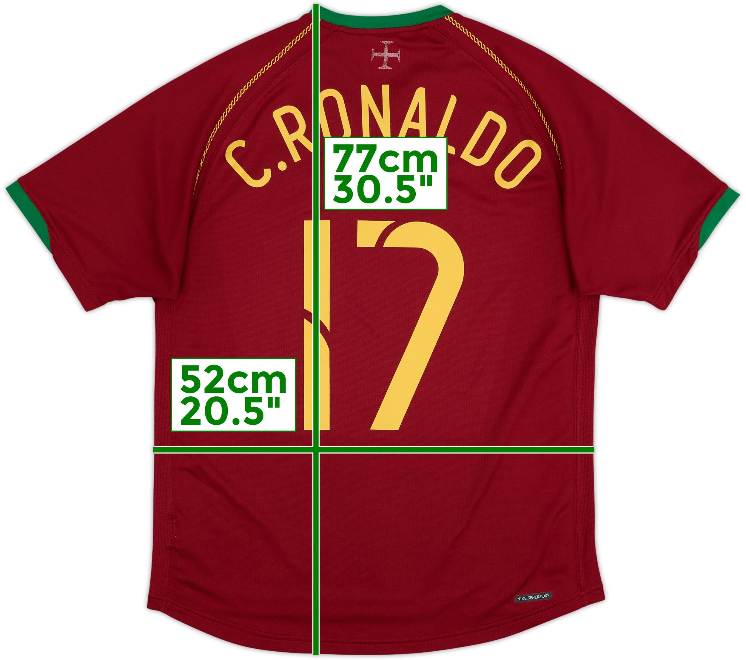 2006-08 Portugal Home Shirt C.Ronaldo #17 - 7/10 - (M)