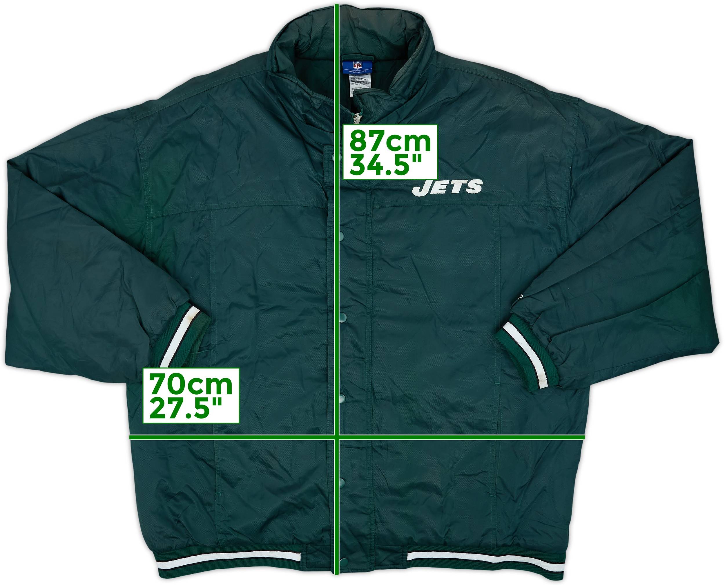 Reebok NFL NY Jets ウォームアップジャケット L 2005-06 New York Jets Reebok Rain Coat - 7/10 - (XL)