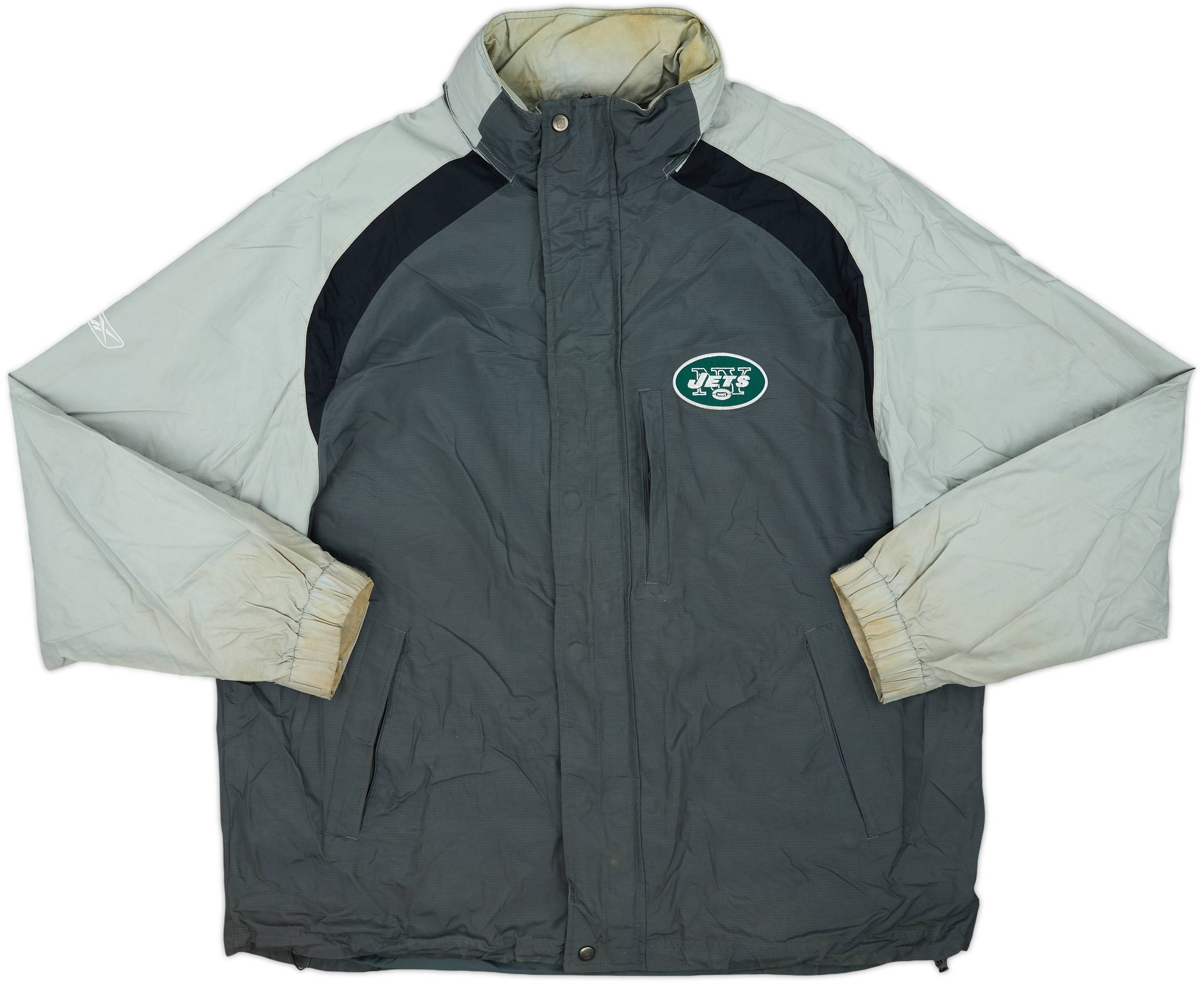 2005-06 New York Jets Reebok Rain Jacket - 7/10 - (L)