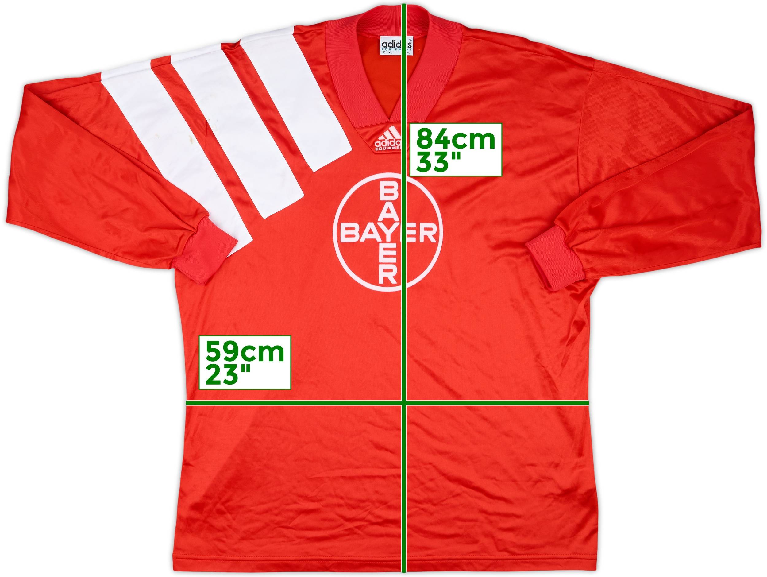 1993-94 Bayer Leverkusen Match Issue Home L/S Shirt #6
