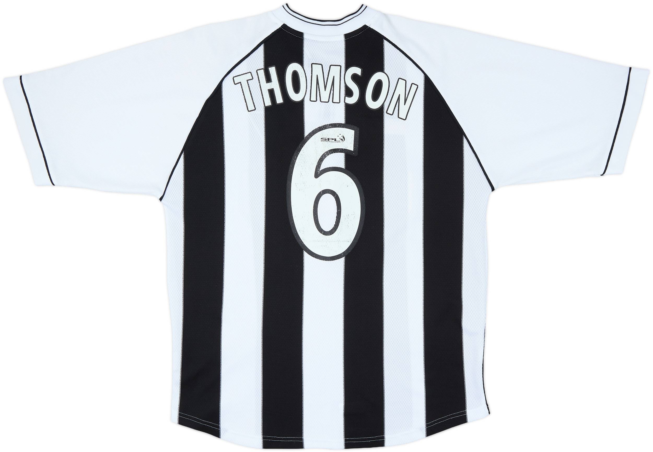 2001-02 Dunfermline Home Shirt Thomson #6 - 6/10 - (L)