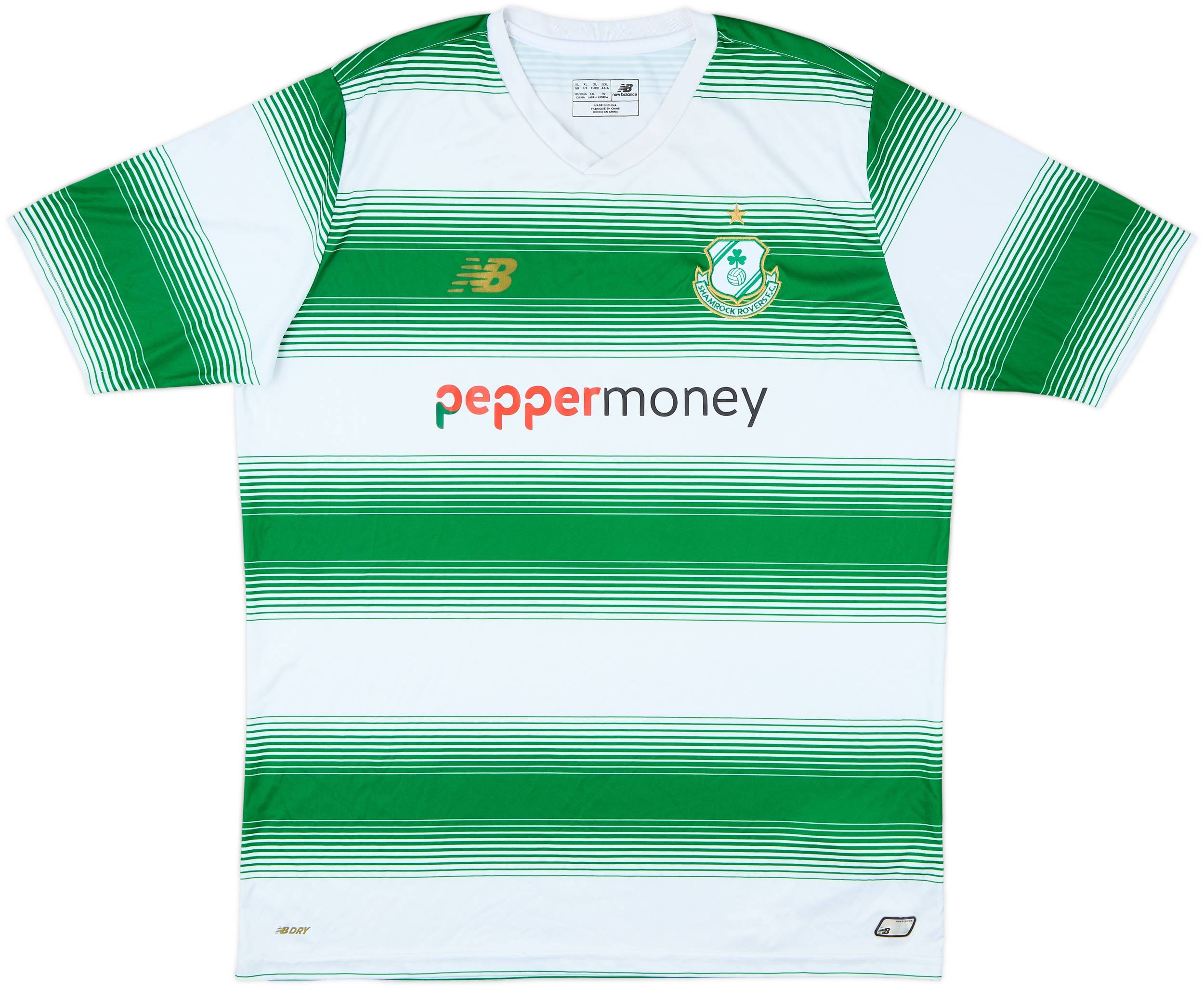 2018-19 Shamrock Rovers Home Shirt - 7/10 - (XL)
