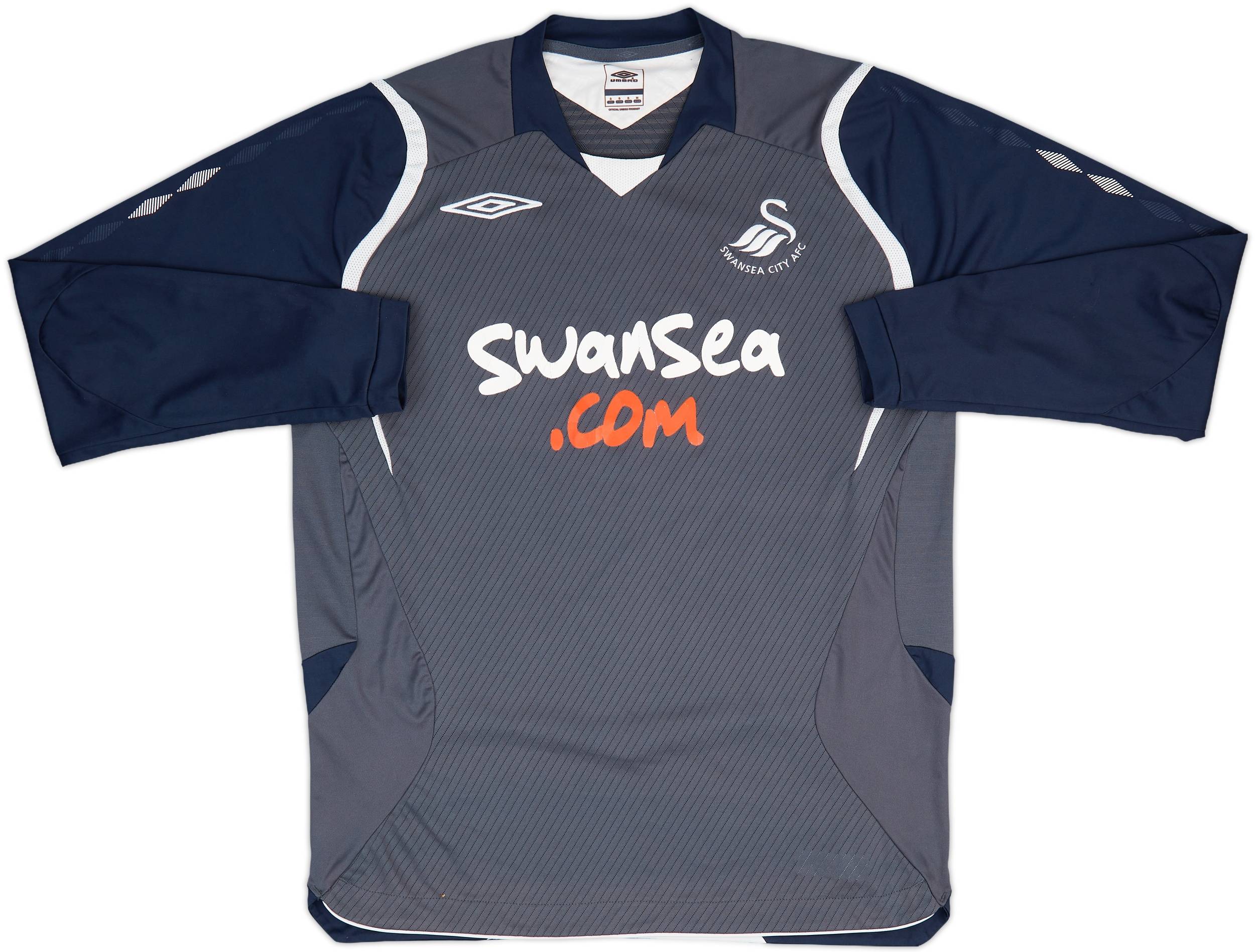 2008-09 Swansea Away L/S Shirt - 7/10 - (S)