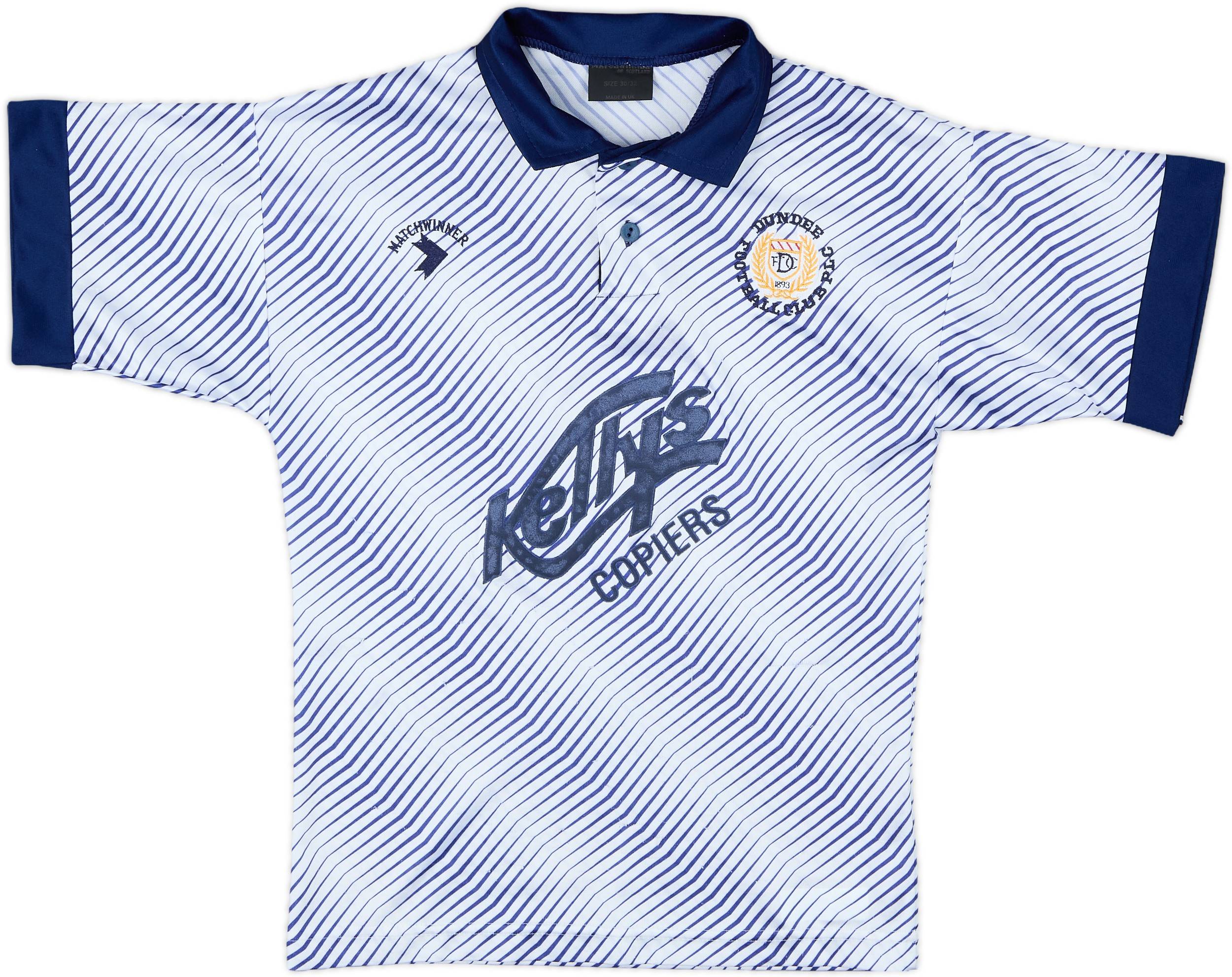 1991-92 Dundee Away Shirt - 8/10 - (L.Boys)