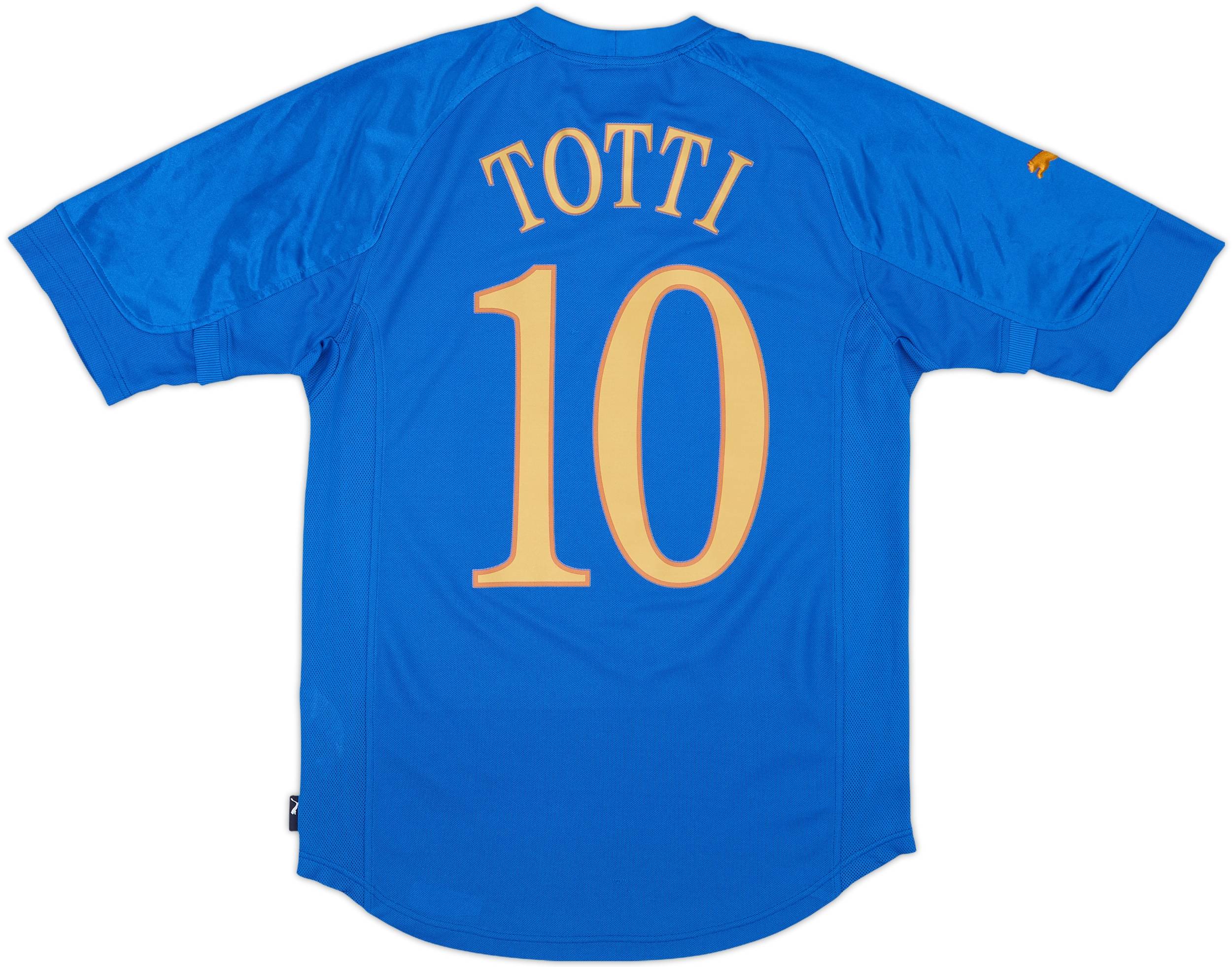 2004-06 Italy Home Shirt Totti #10 - 5/10 - (S)