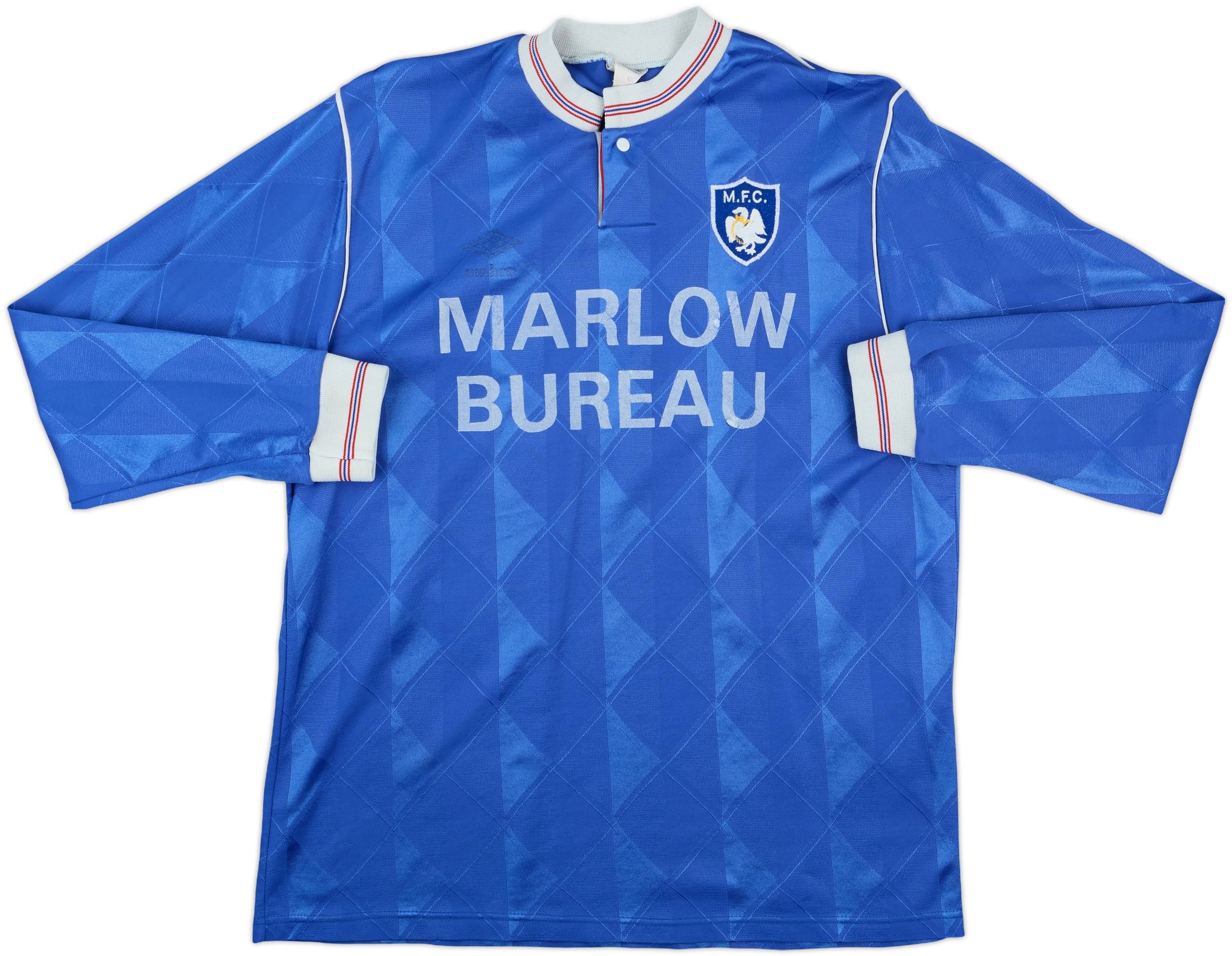 1987-89 Marlow Match Issue Home L/S Shirt #8