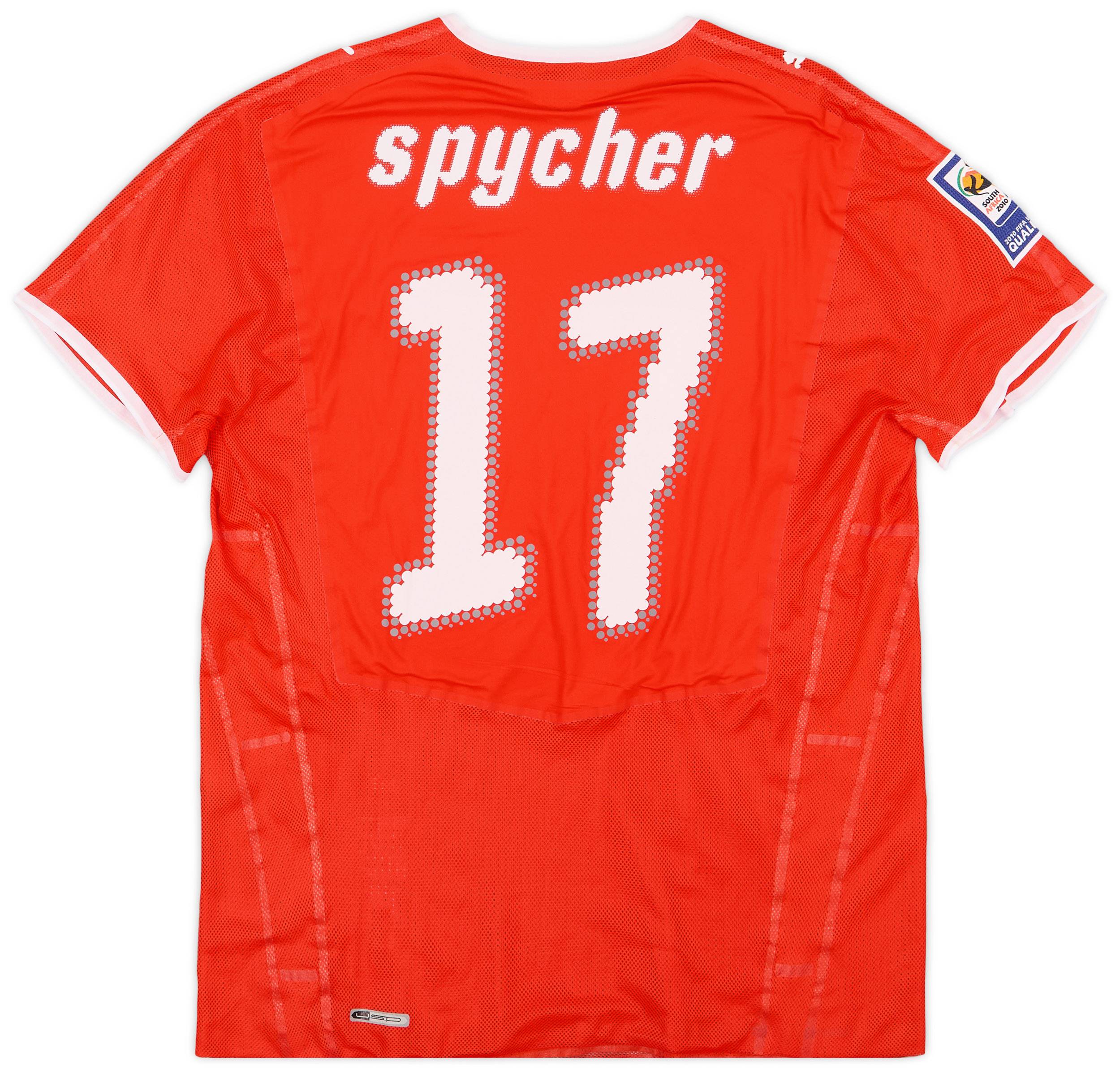 2008-10 Switzerland Match Issue World Cup Qualifiers Home Shirt Spycher #17