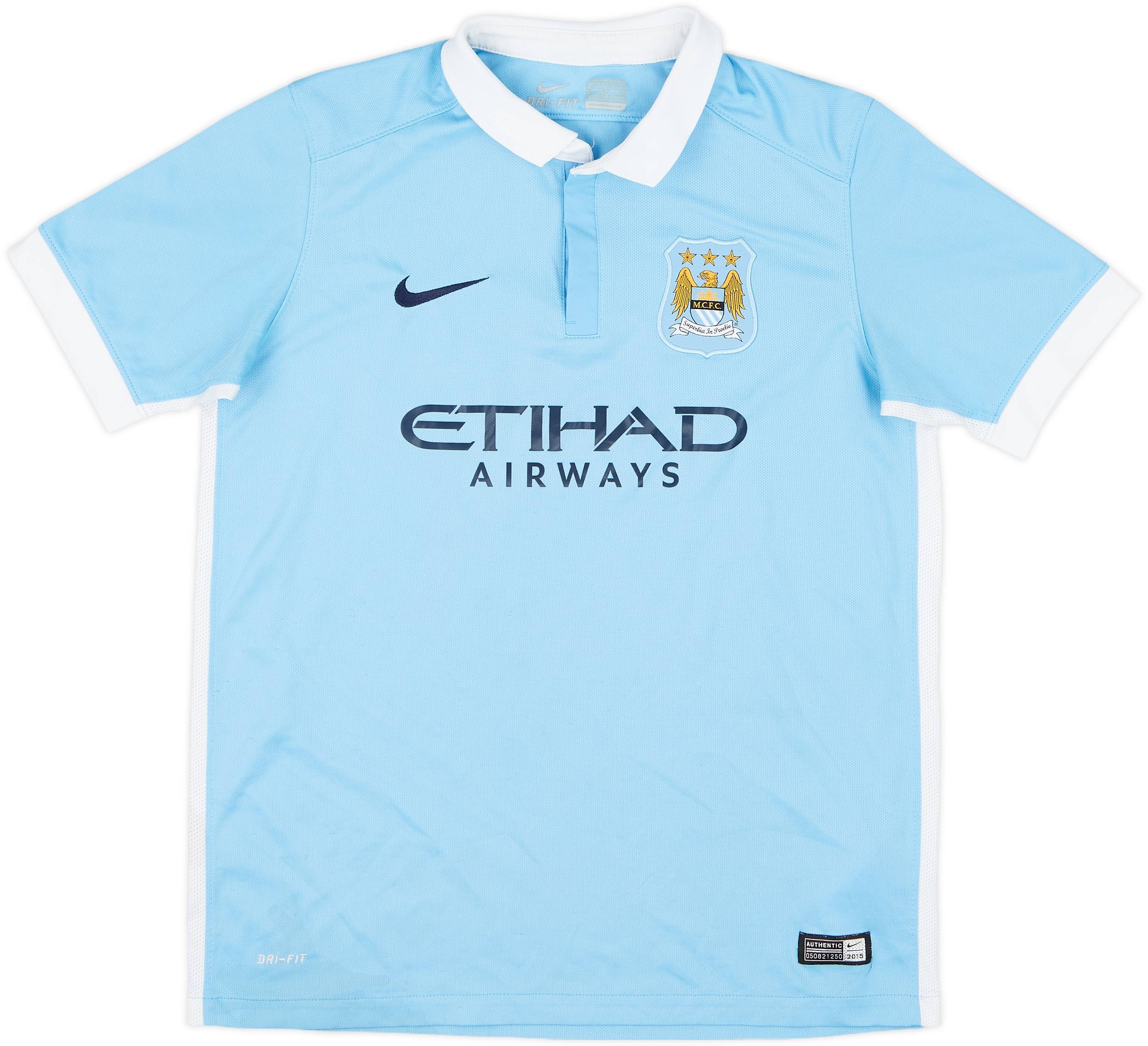 2015-16 Manchester City Home Shirt - 7/10 - (XL.Boys)