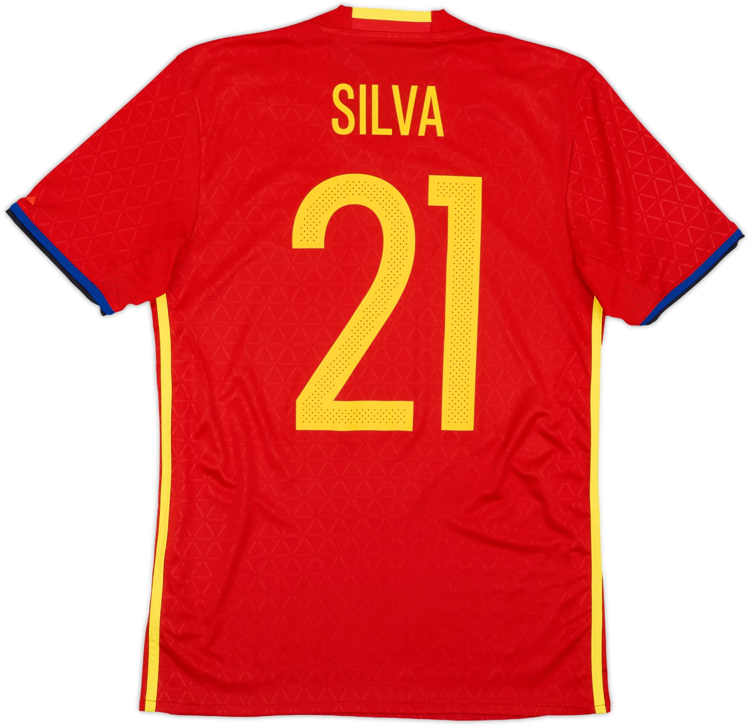 2016-17 Spain Home Shirt Silva #21 - 10/10 - (S)