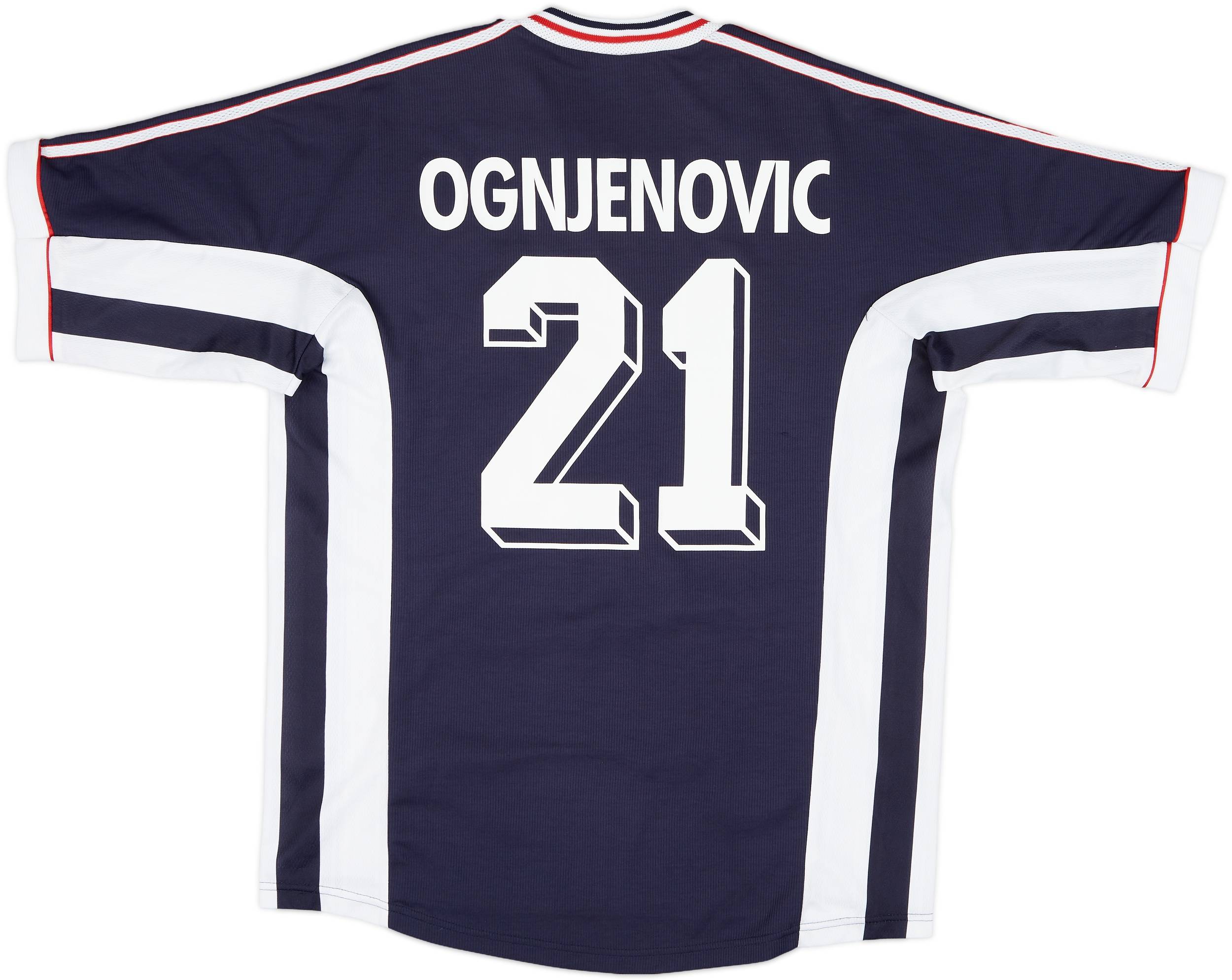 1998-99 Yugoslavia Home Shirt Ognjenovic #21 - 9/10 - (M)