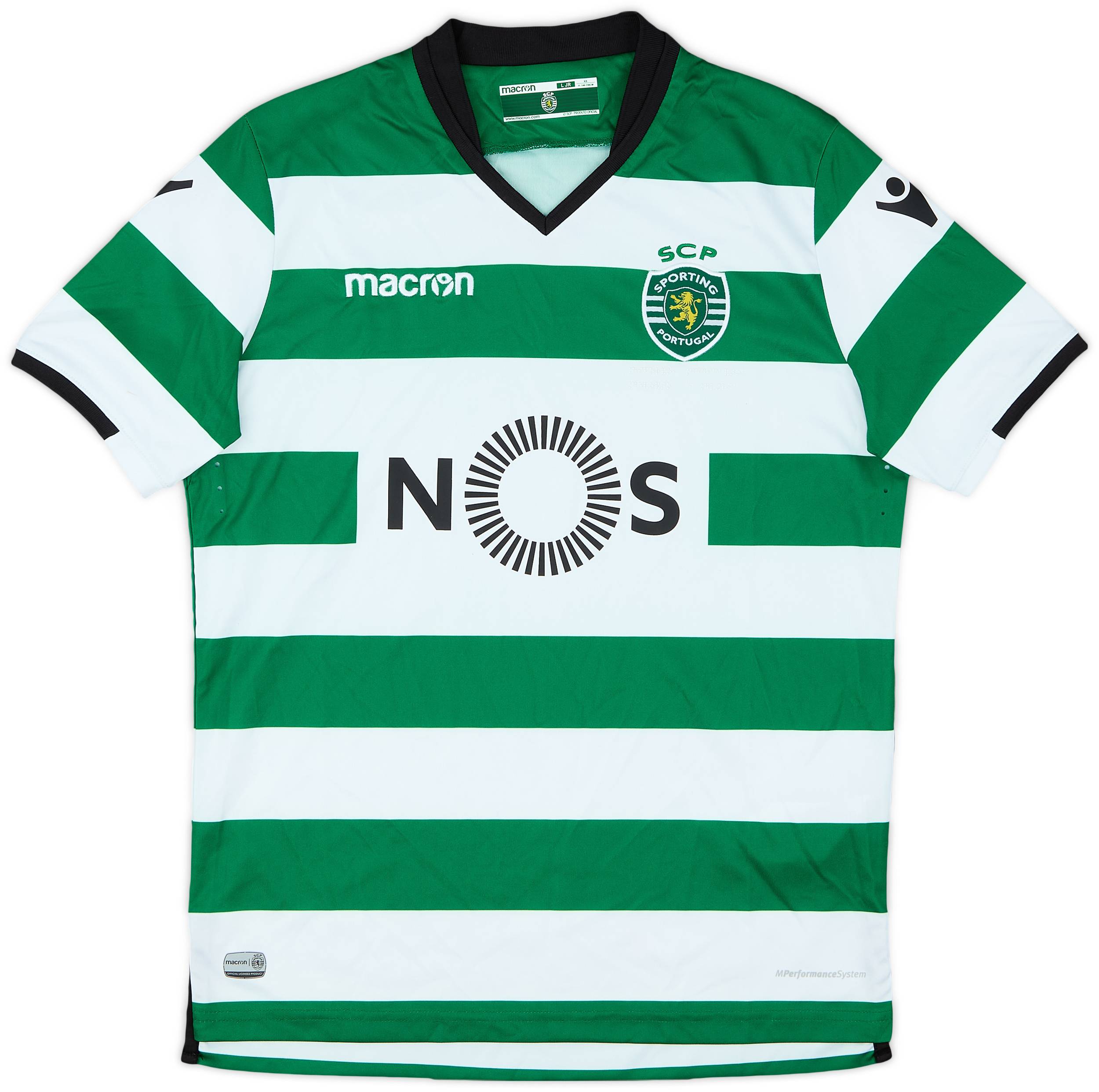 2017-18 Sporting CP Home Shirt - 7/10 - (L.Boys)