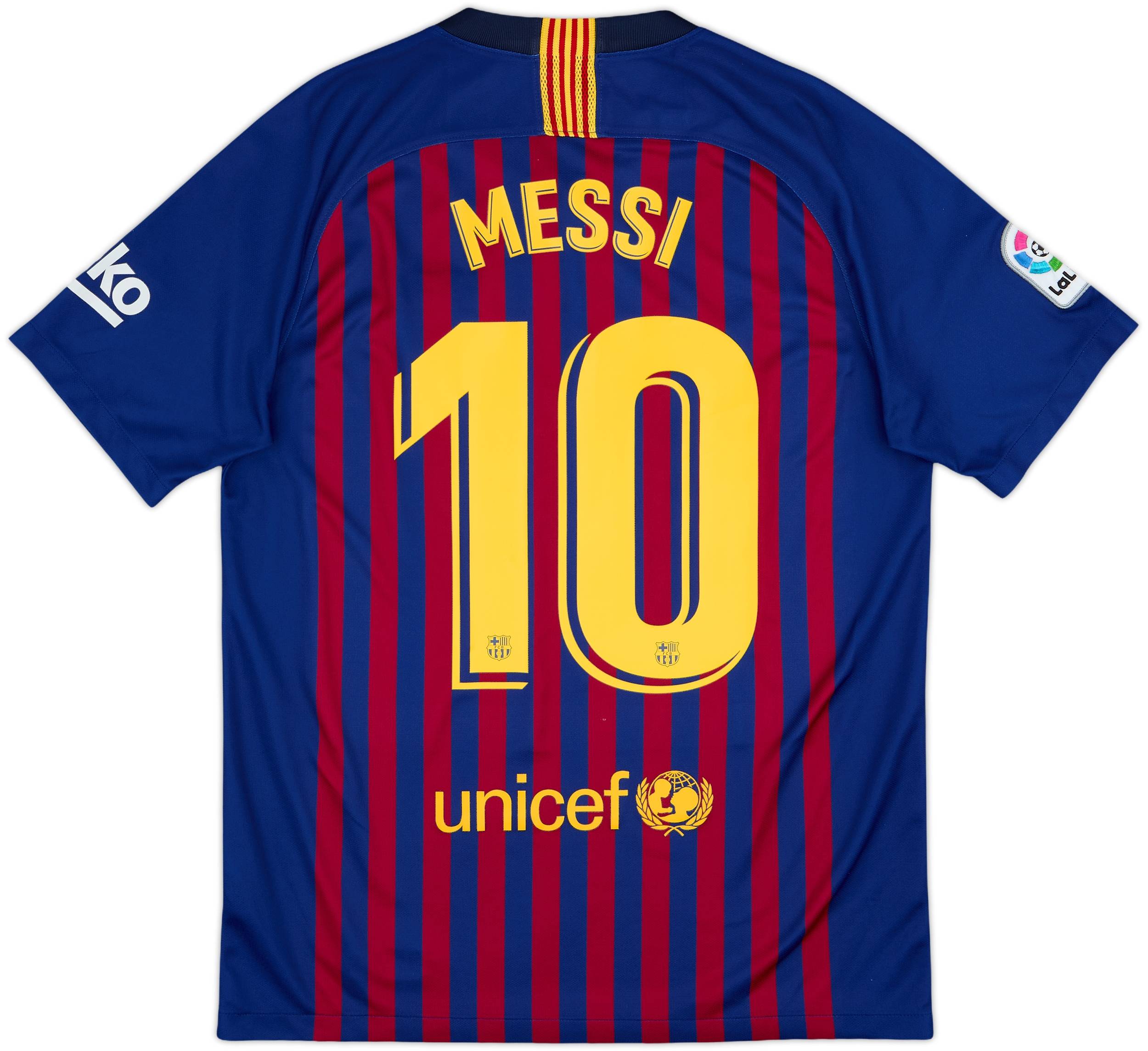 2018-19 Barcelona Home Shirt Messi #10 - 9/10 - (M)