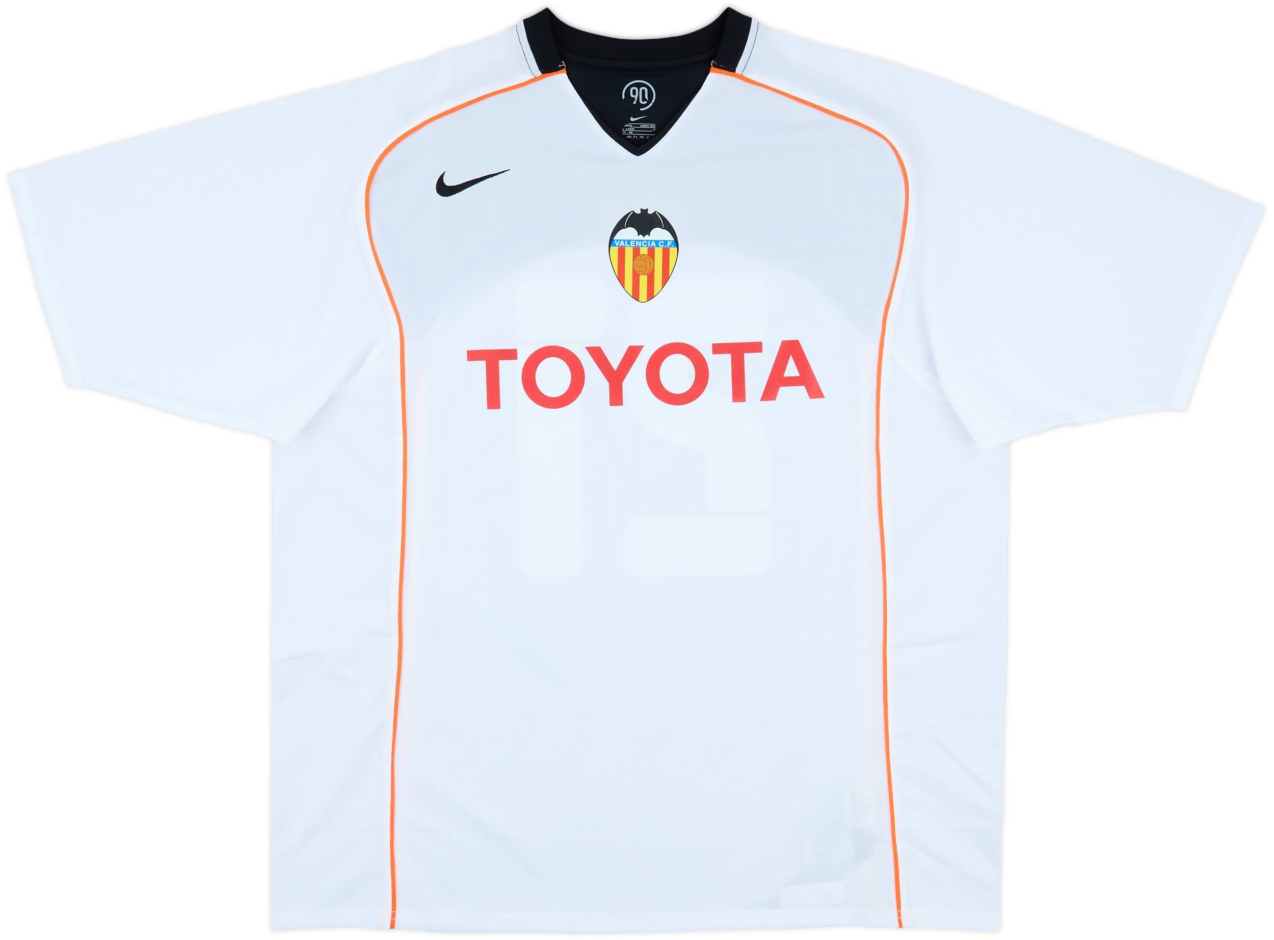 2004-05 Valencia Basic Home Shirt Aimar #21 - 10/10 - (XL)