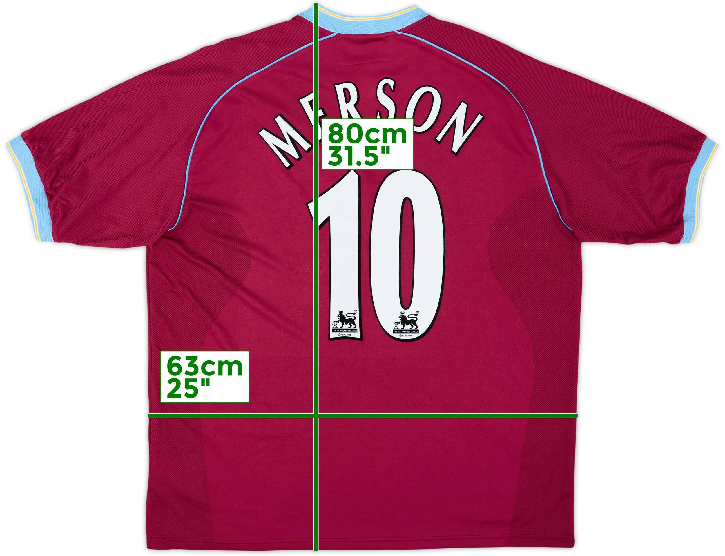 2001-02 Aston Villa Home Shirt Merson #10 - 8/10 - (XL)