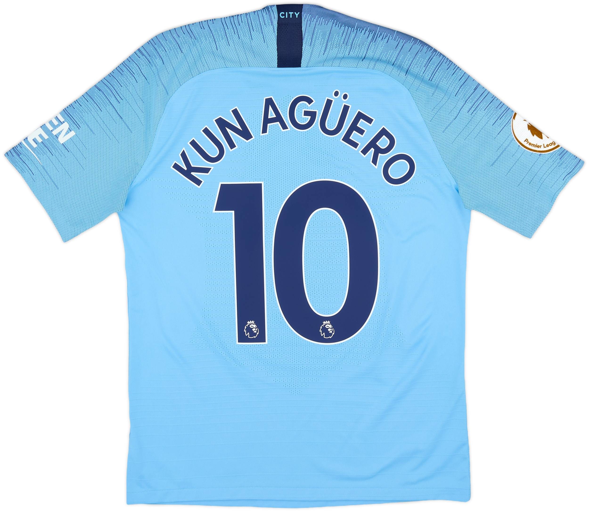2018-19 Manchester City Authentic Home Shirt Kun Aguero #10 - 5/10