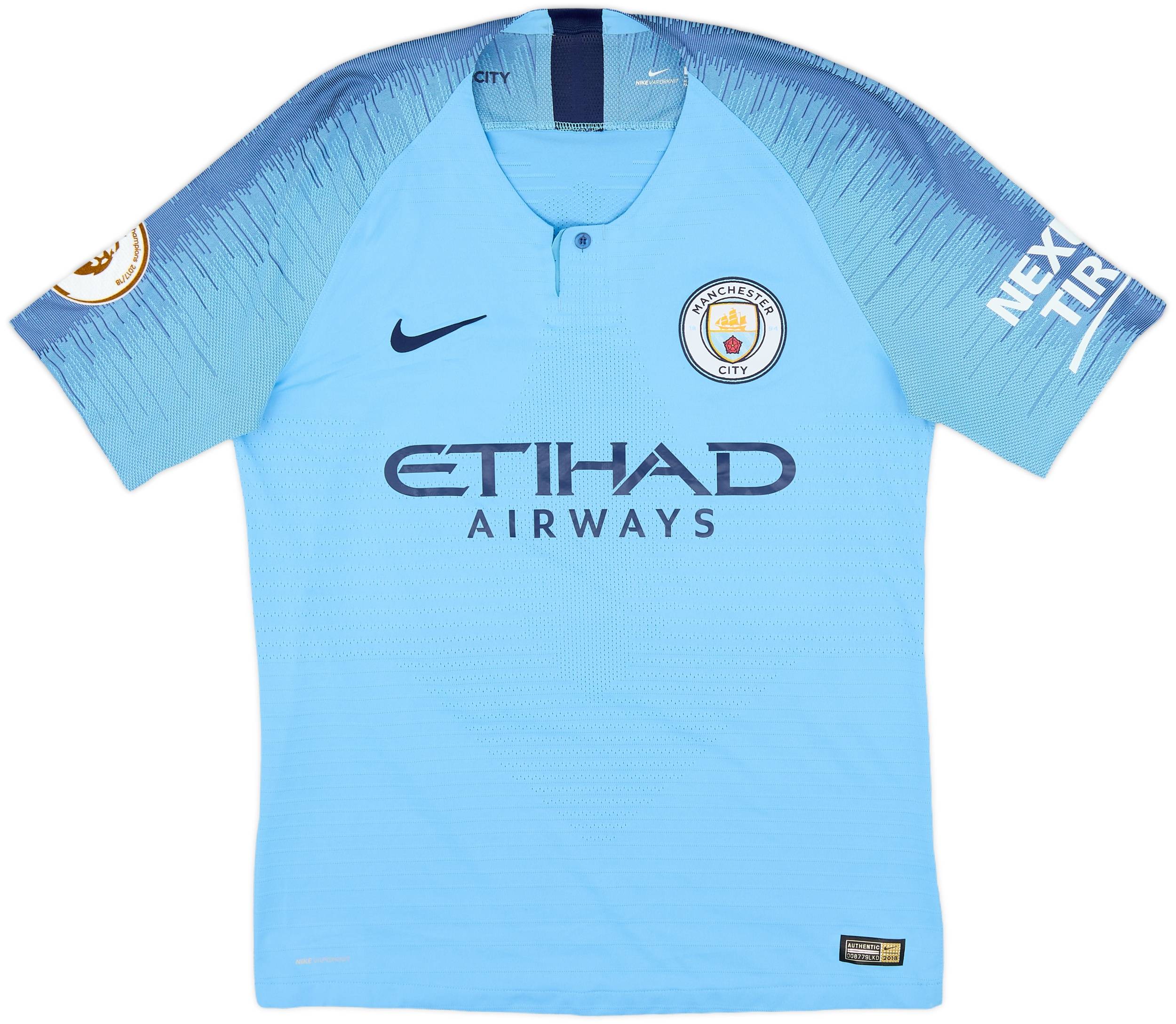 2018-19 Manchester City Authentic Home Shirt Kun Aguero #10 - 5/10