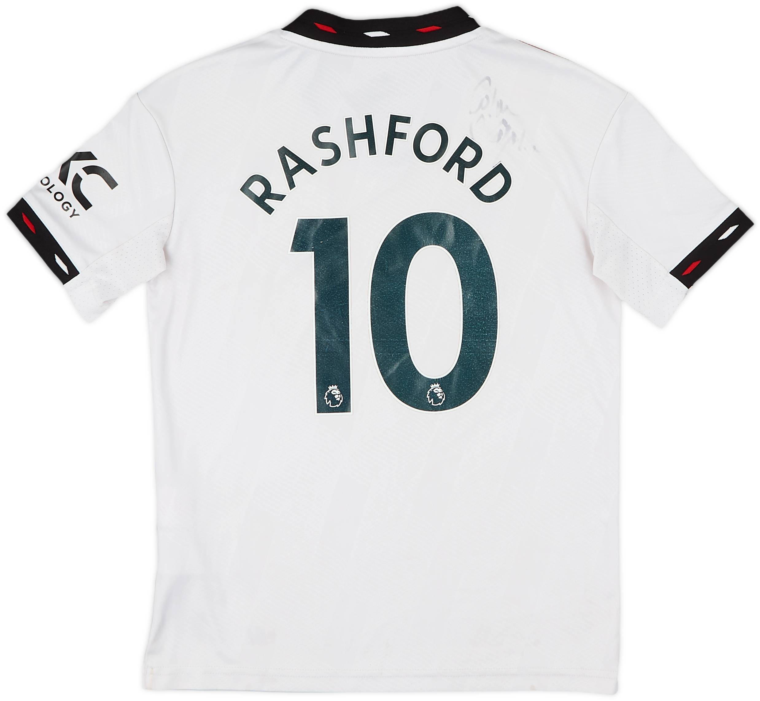 2022-23 Manchester United Away Shirt Rashford #10 - 5/10 - (S.Boys)