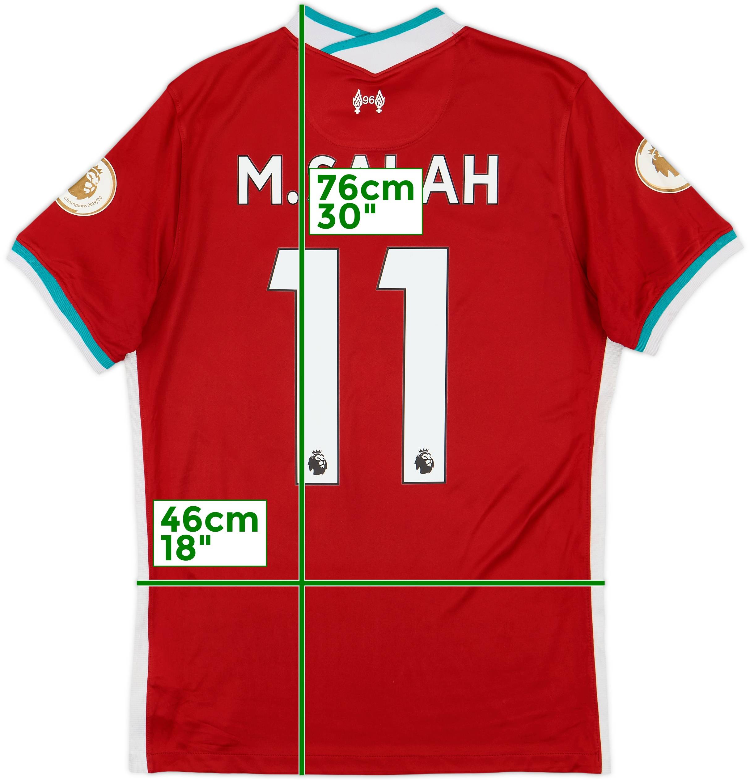 2020-21 Liverpool Home Shirt M.Salah #11 - 6/10 - (M)