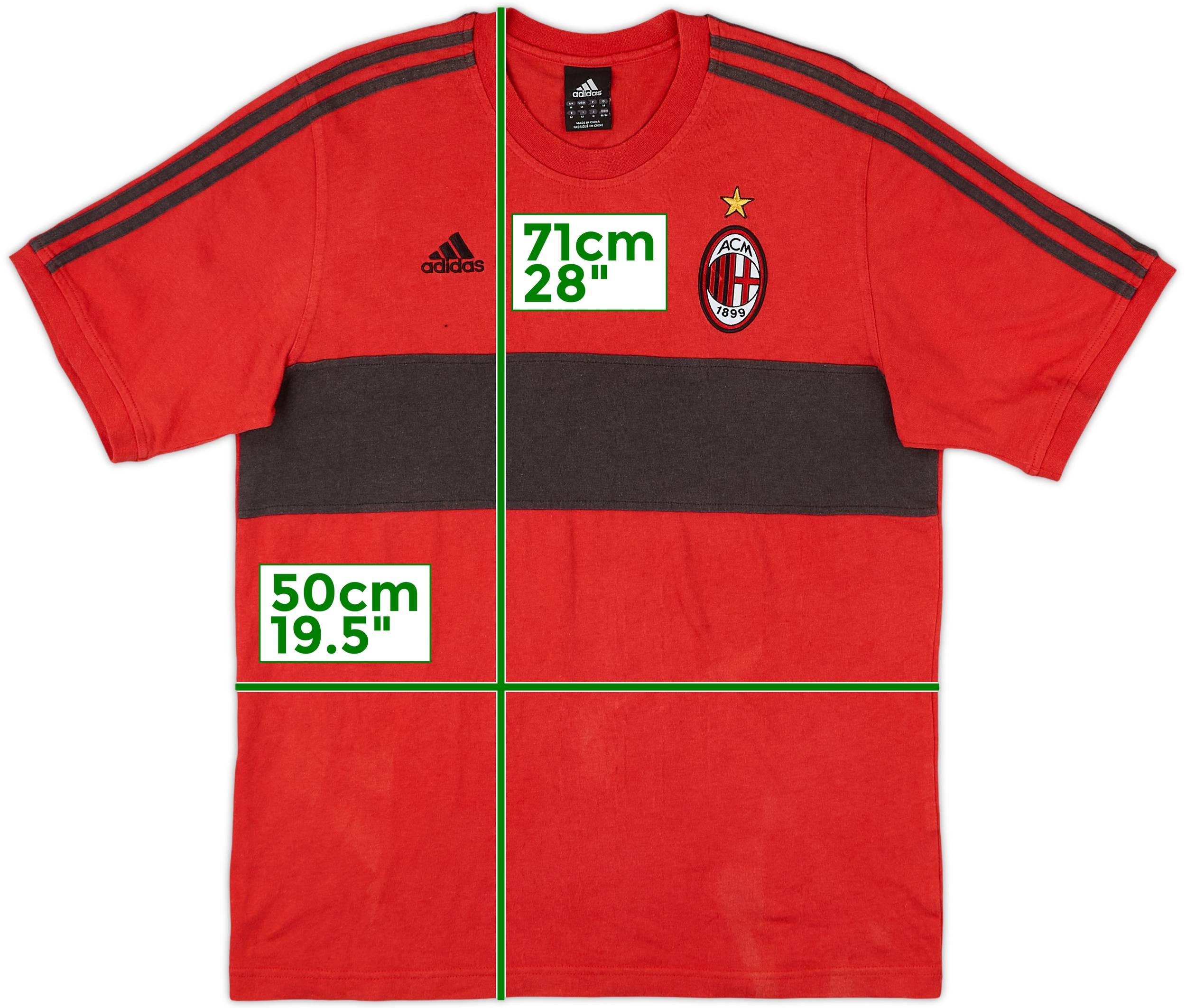 2005-06 AC Milan adidas Cotton Tee - 8/10 - (M)