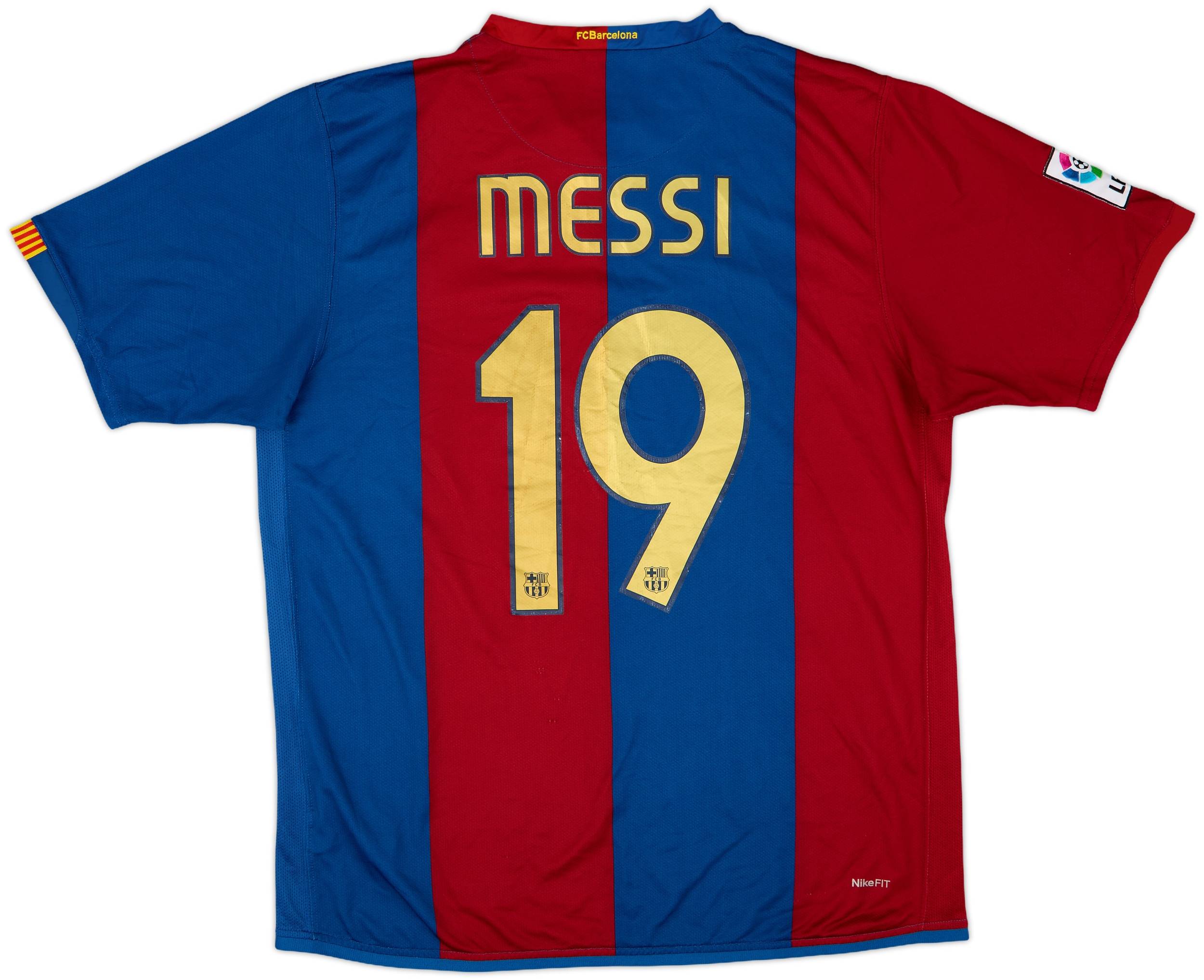 2006-07 Barcelona Home Shirt Messi #19 - 7/10 - (L)