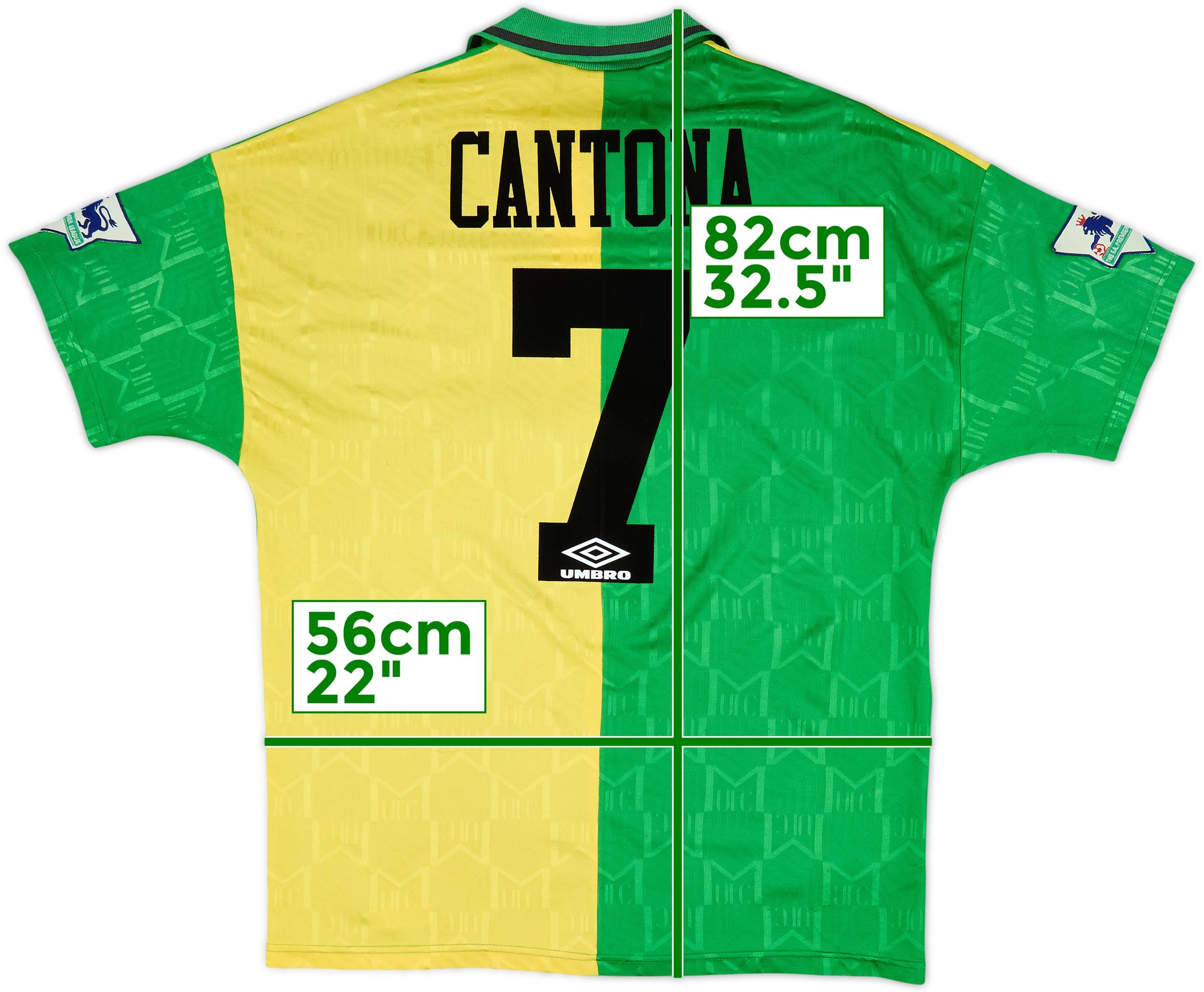 1992-94 Manchester United Third Shirt Cantona #7 - 6/10 - (XL)