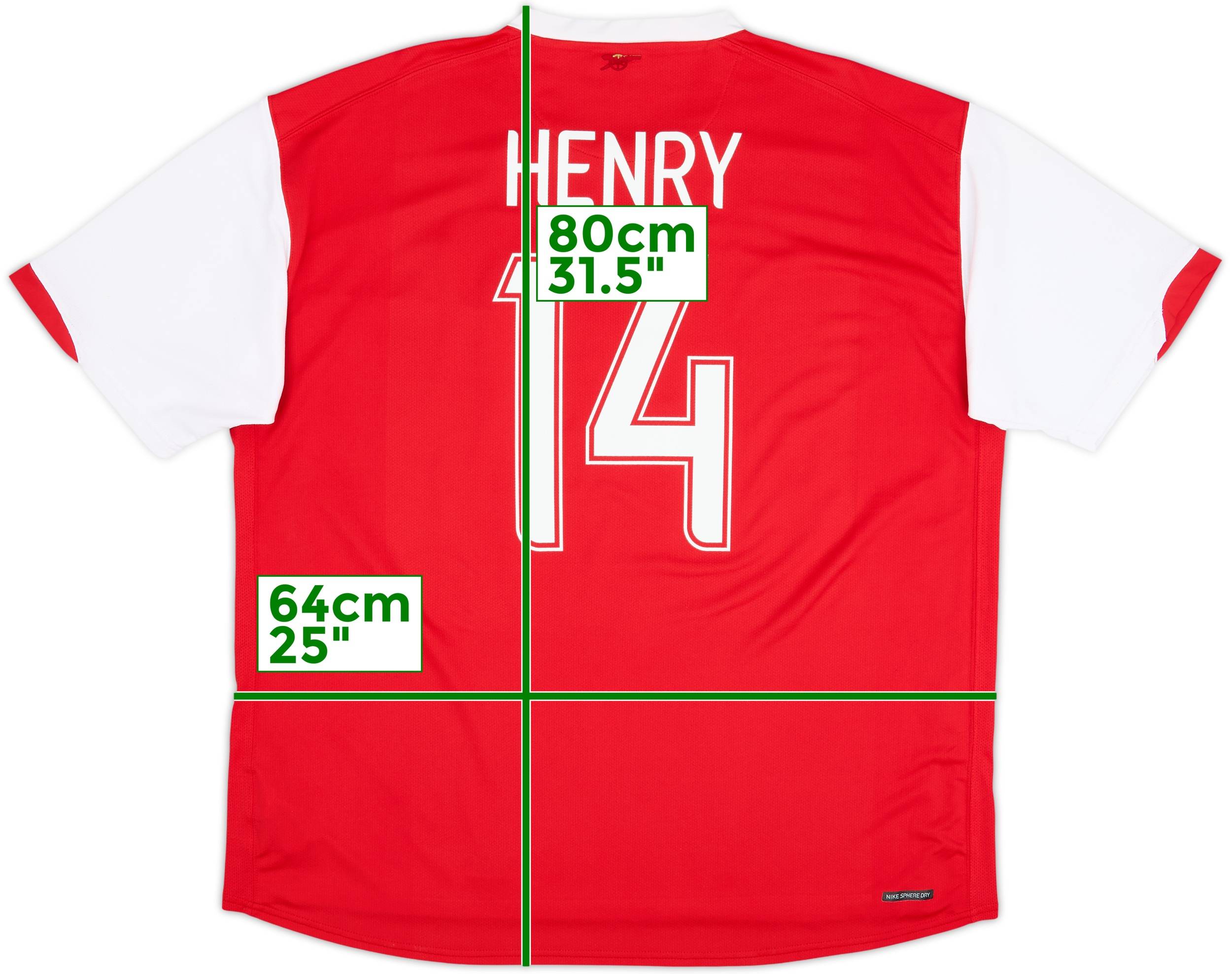2006-08 Arsenal Home Shirt Henry #14 - 5/10 - (XXL)