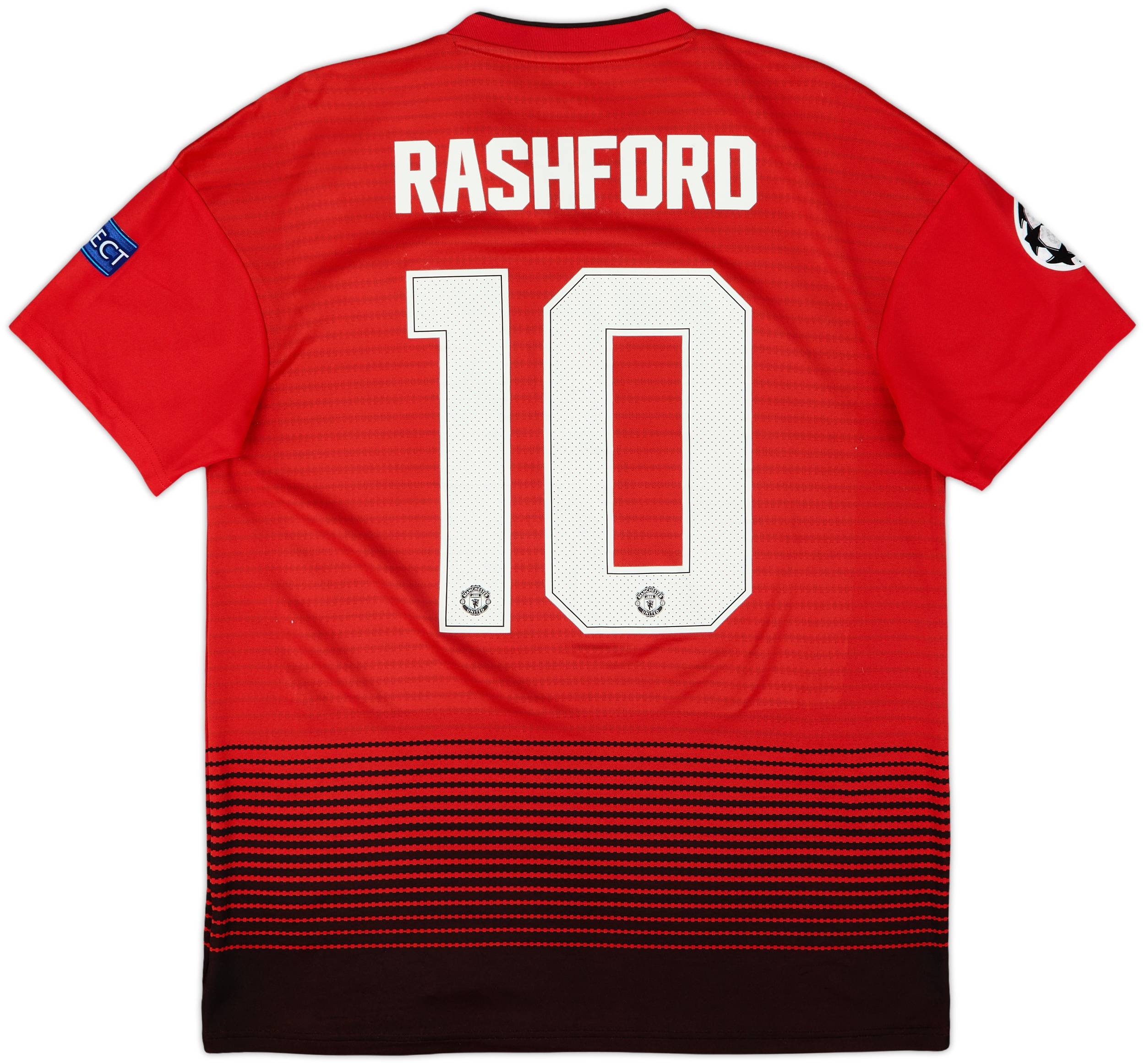 2018-19 Manchester United Home Shirt Rashford #10 - 9/10 - (M)