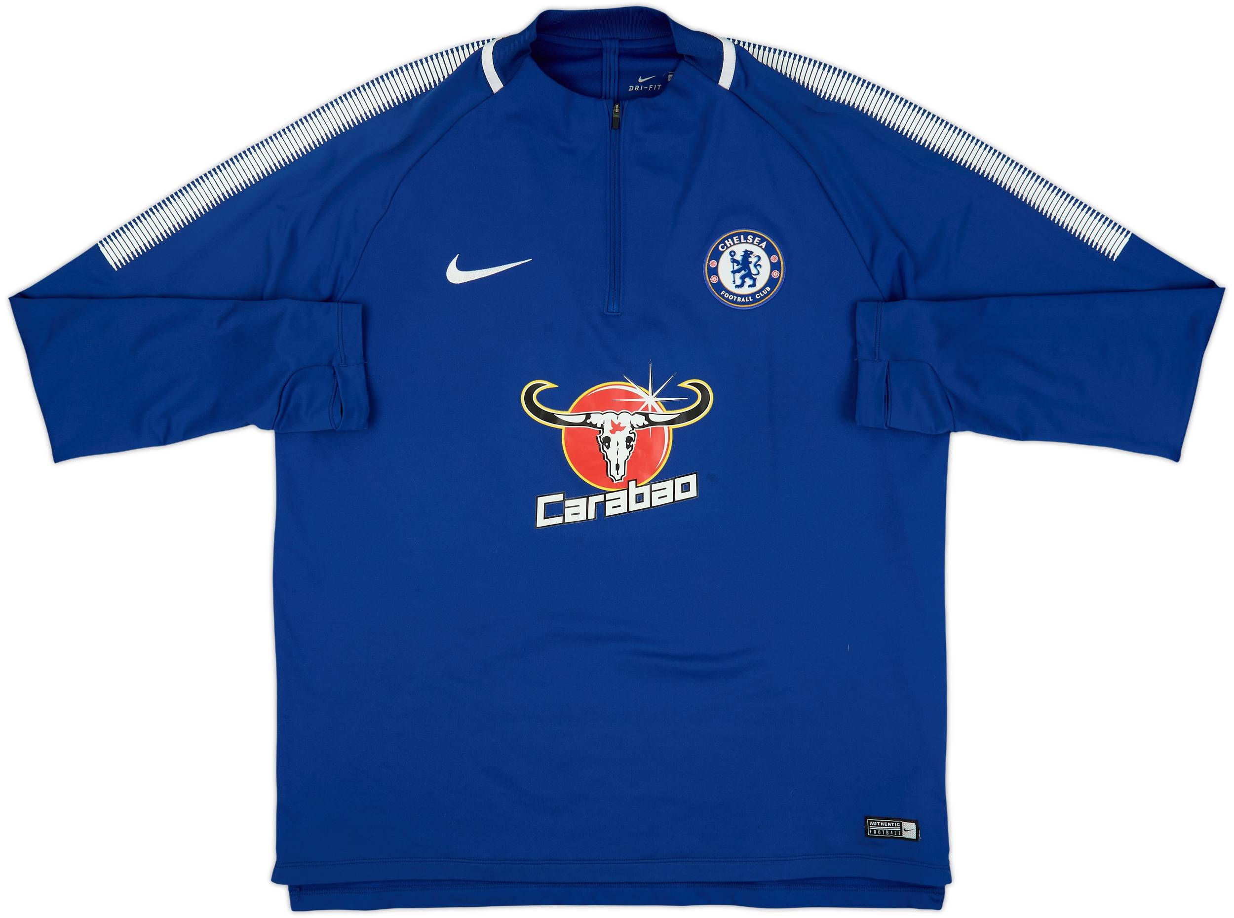2017-18 Chelsea Nike 1/4 Zip Drill Top - 7/10 - (XL)