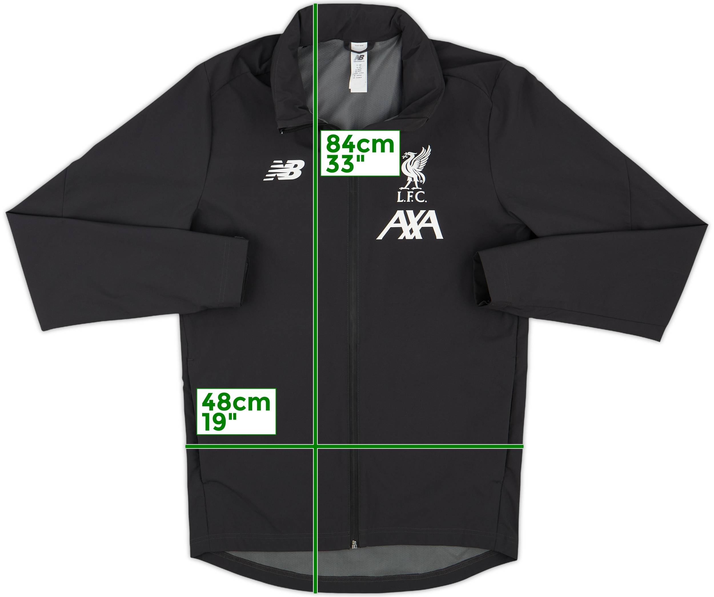 2019-20 Liverpool New Balance Hooded Rain Jacket 8/10 (S)